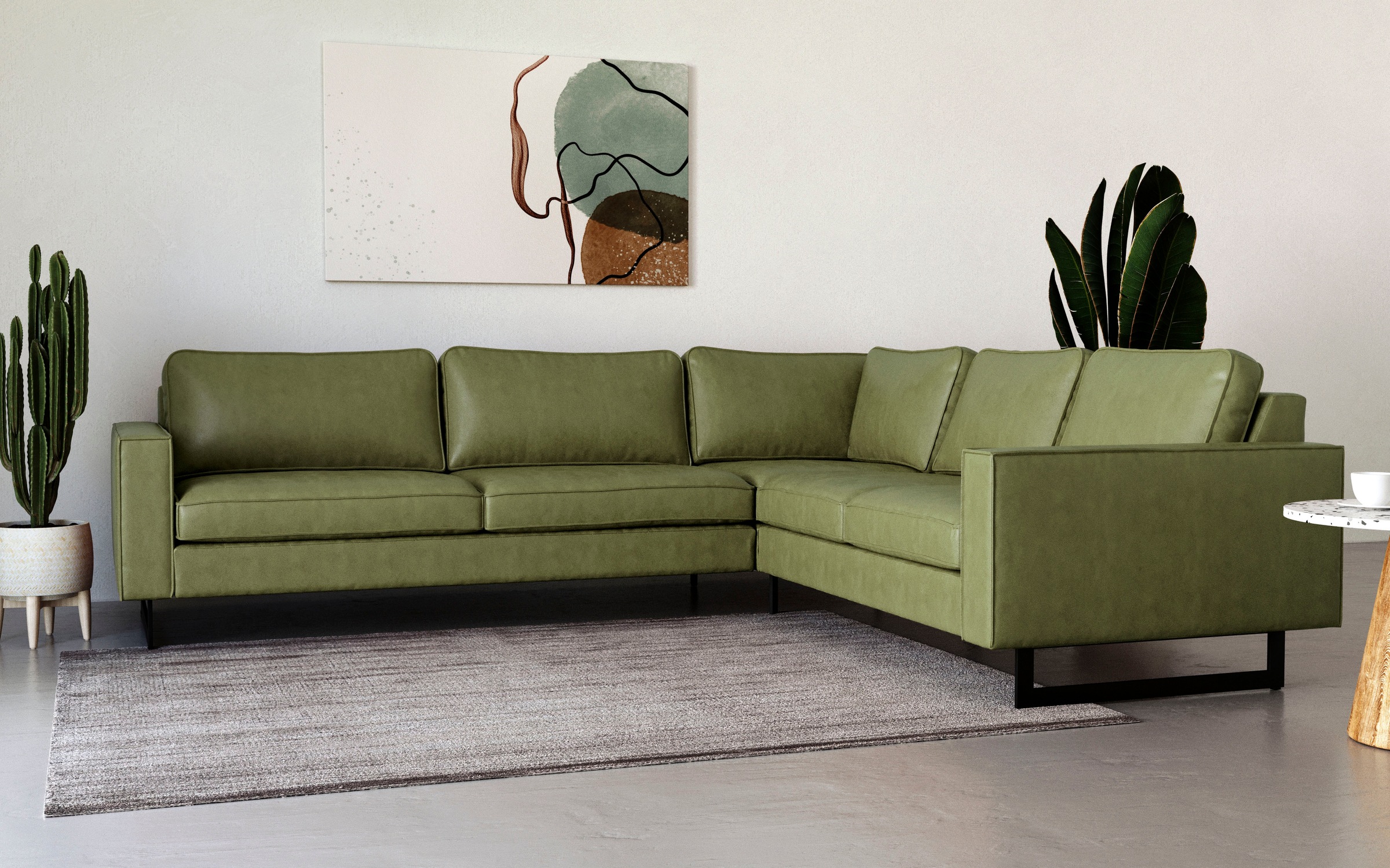 Places of Style Ecksofa »Pinto, XXL, 250/290 cm, langer Schenkel, Ottomane« günstig online kaufen