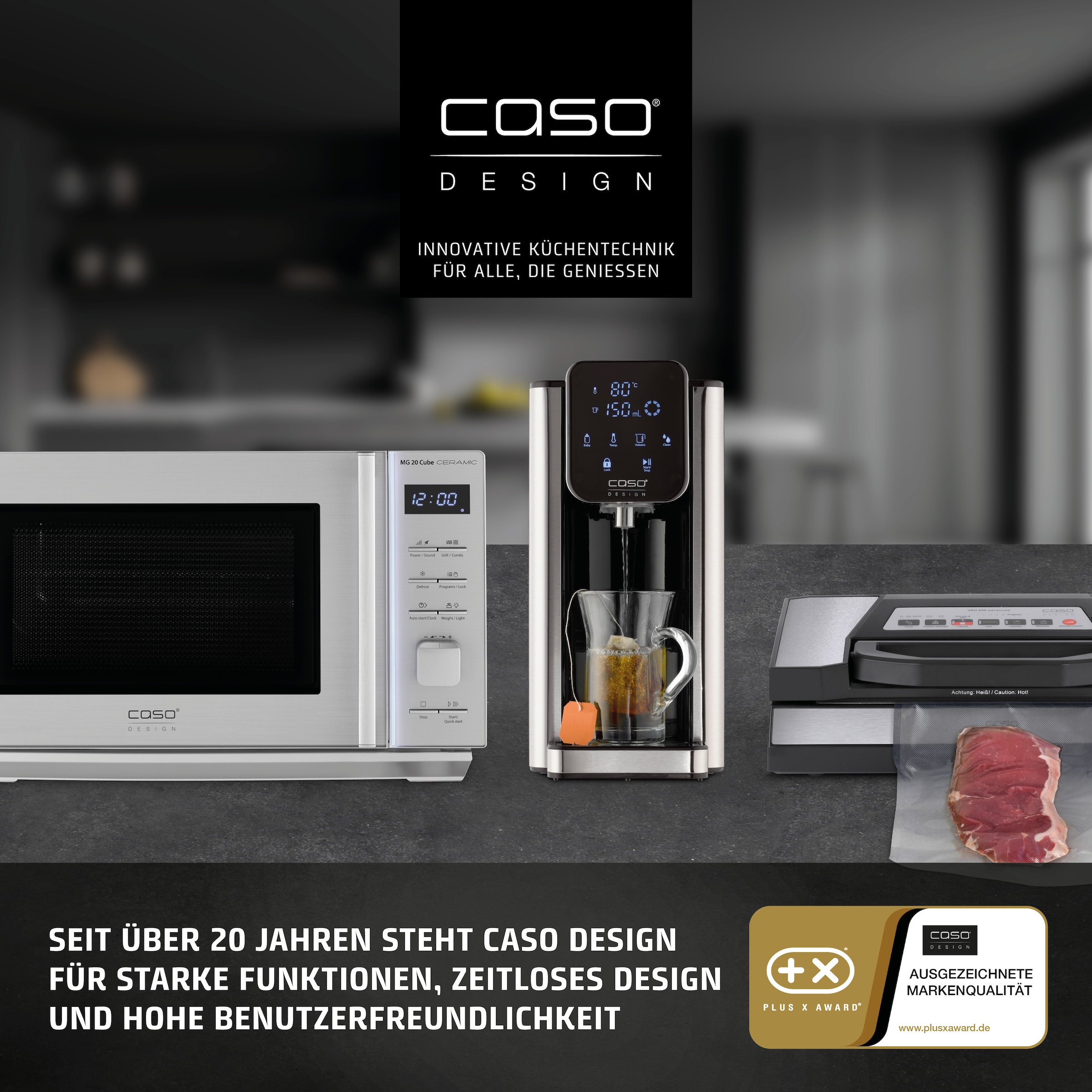 Caso Mikrowelle »3316 MG 20 Ecostyle Ceramic« Grill | Mikrowelle 1200 W