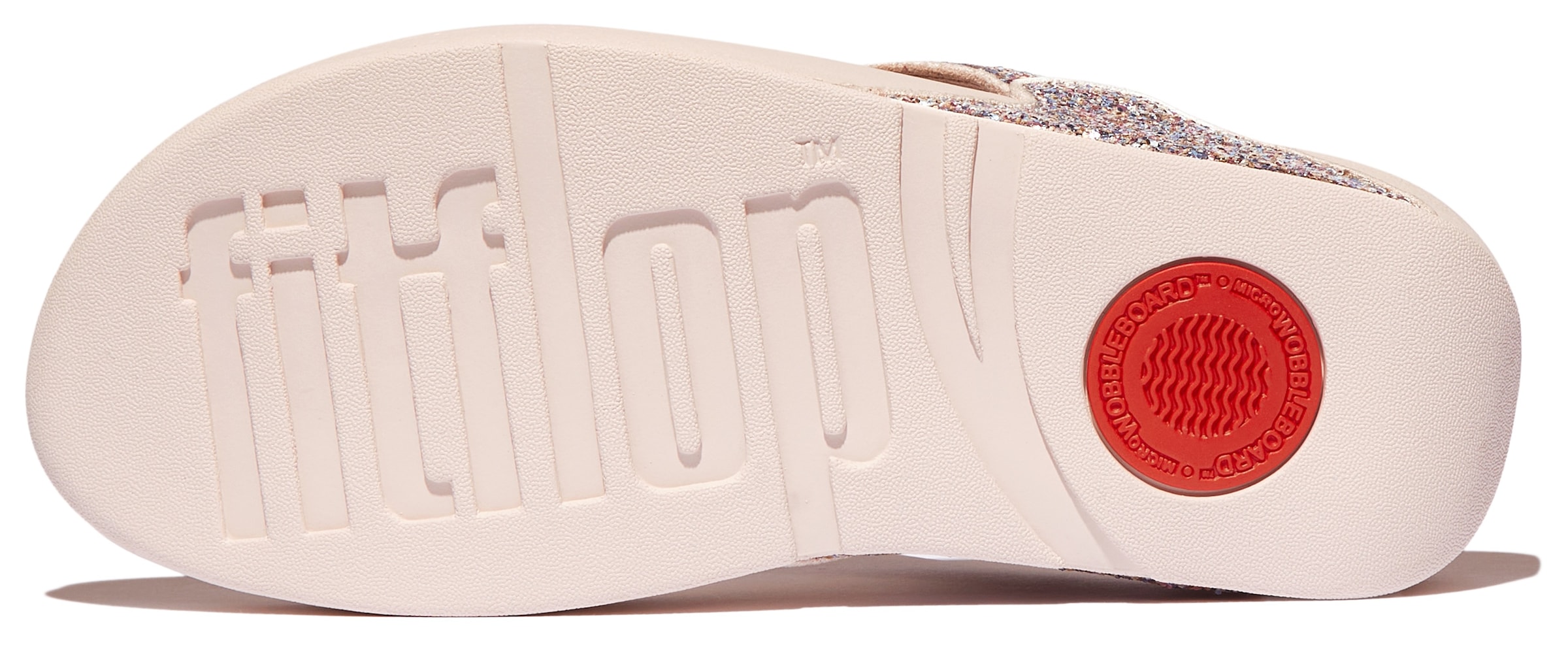 Fitflop Zehentrenner »LULU MULTI-TONAL GLITTER TOE«, Badeschuh, Slides, Sandale mit Glitter