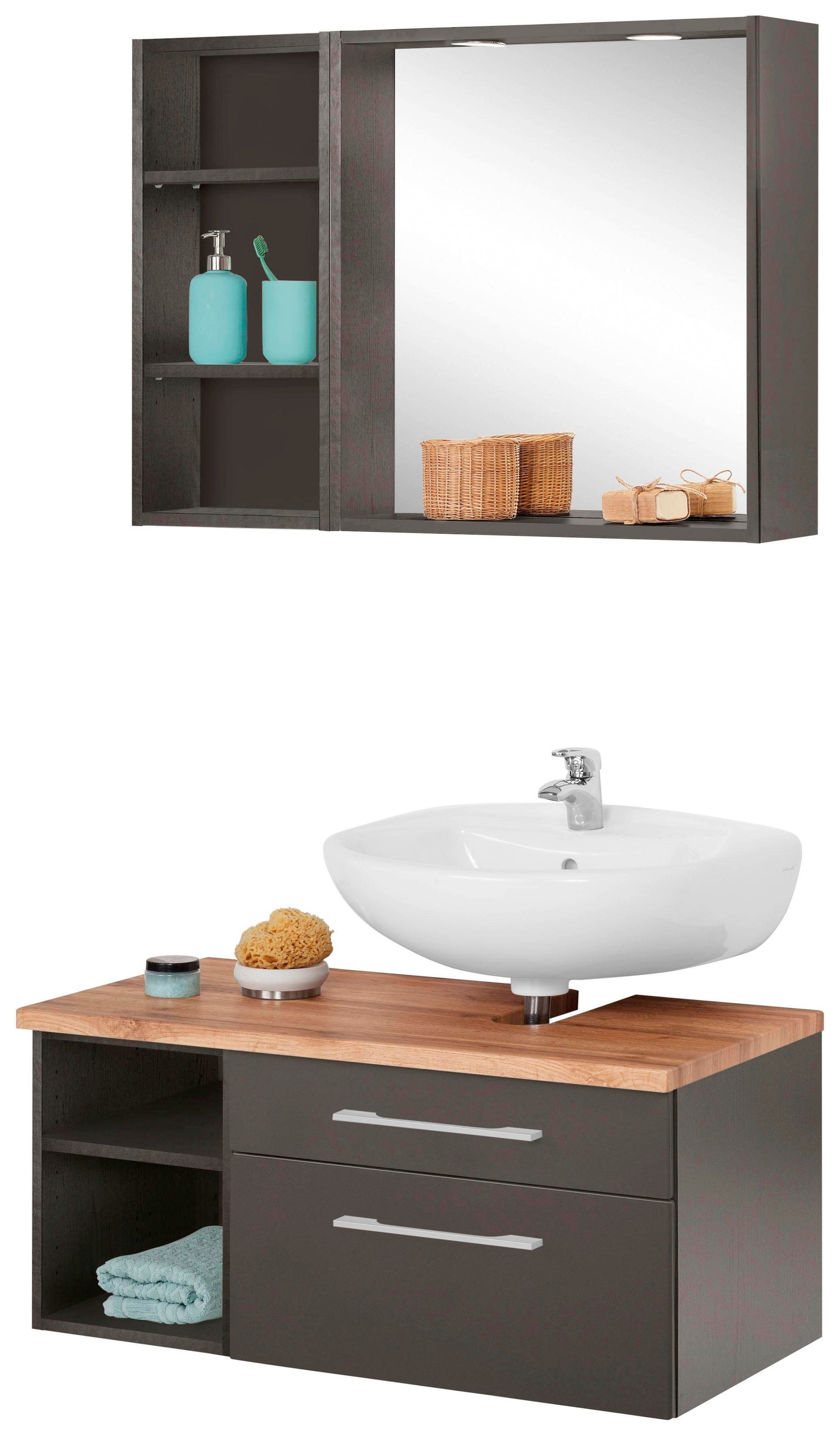 welltime Badmöbel-Set »Davos« 3 Stk. tlg. günstig online kaufen