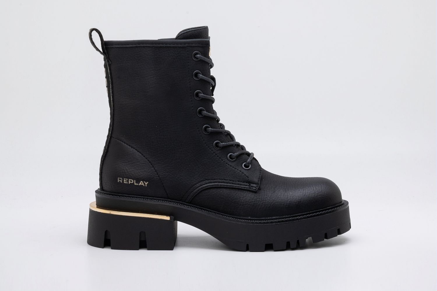 Replay Schnürboots »BOOT«, Plateaustiefel, Schnürstiefel mit Anziehlasche