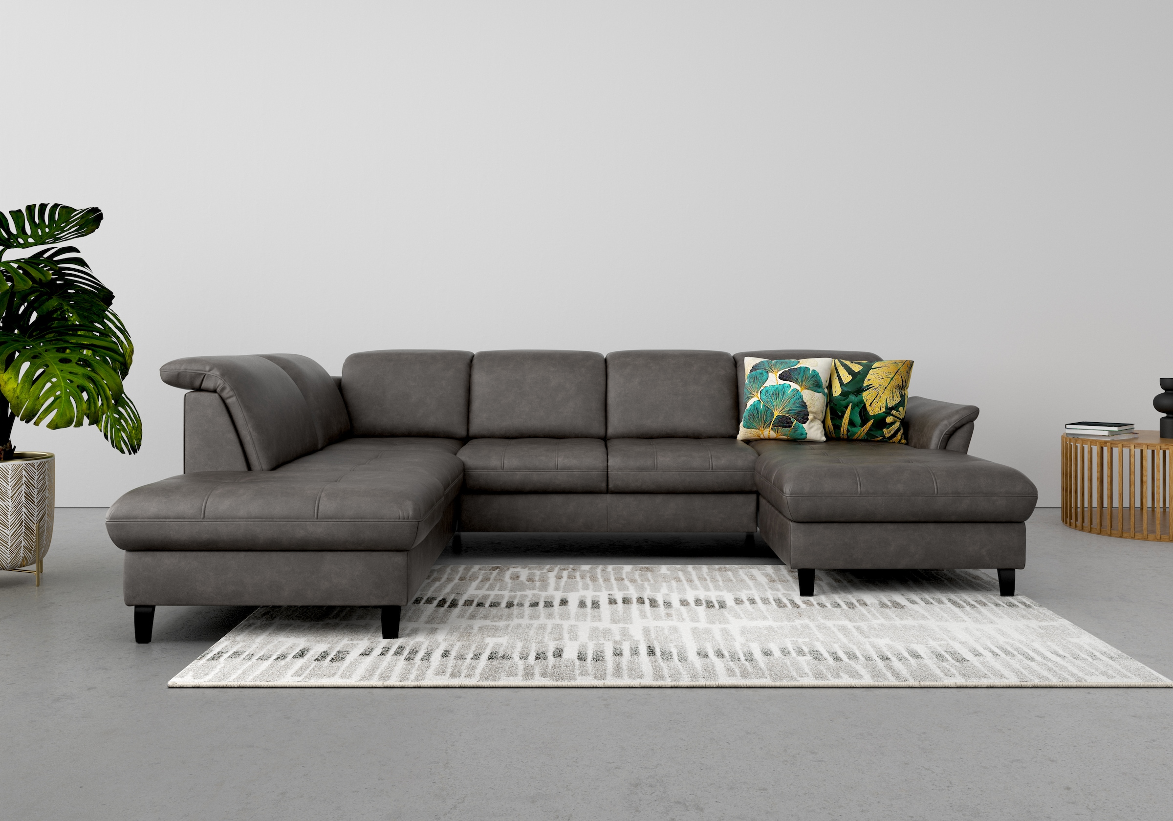 sit&more Wohnlandschaft »Maggiore U-Form« wahlweise mit Kopfteilverstellung günstig online kaufen