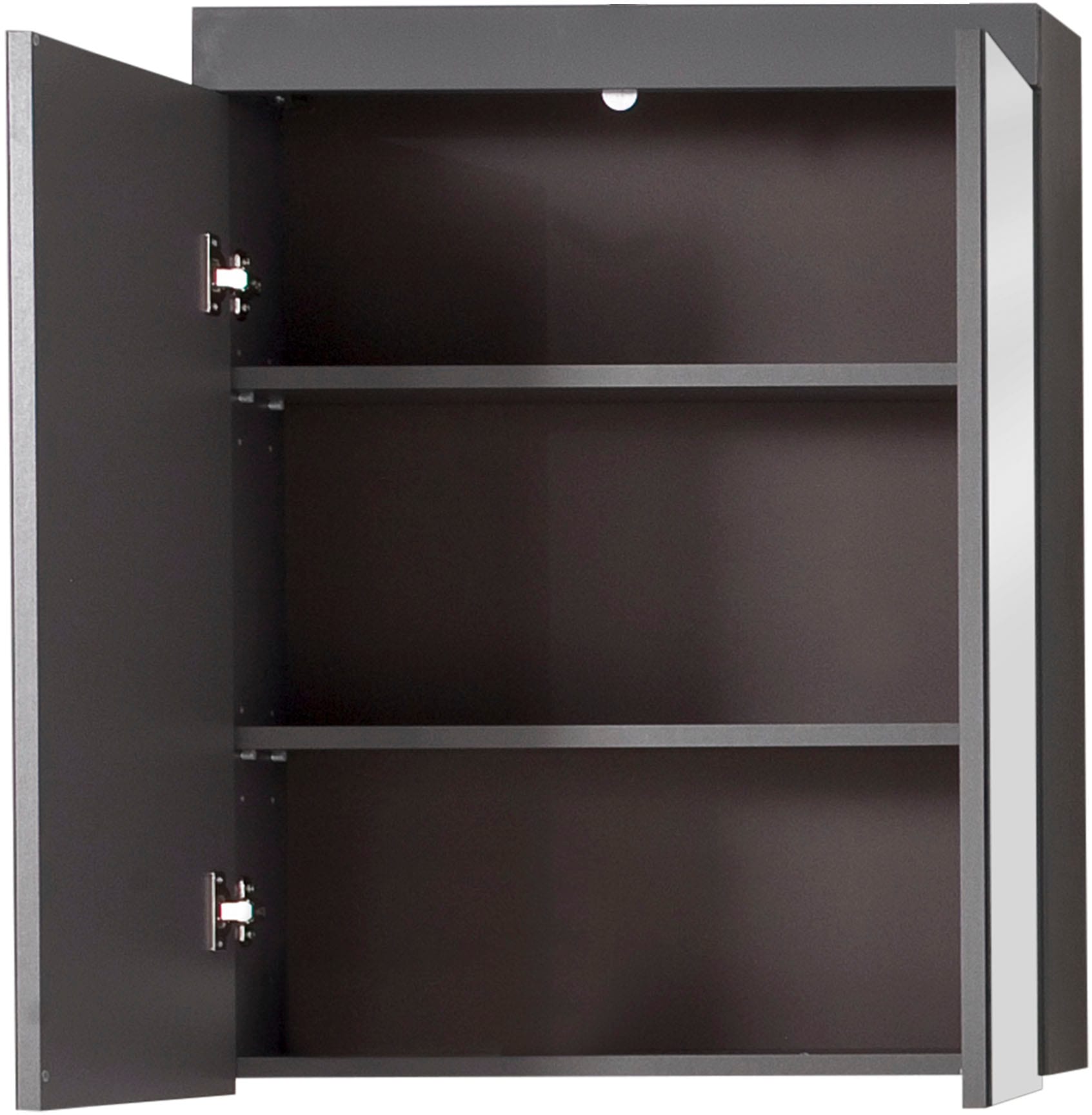 INOSIGN Badmöbel-Set »Avena«, (2 St.), Badezimmermöbel in Grau - Waschbeckenunterschrank und Spiegelschrank