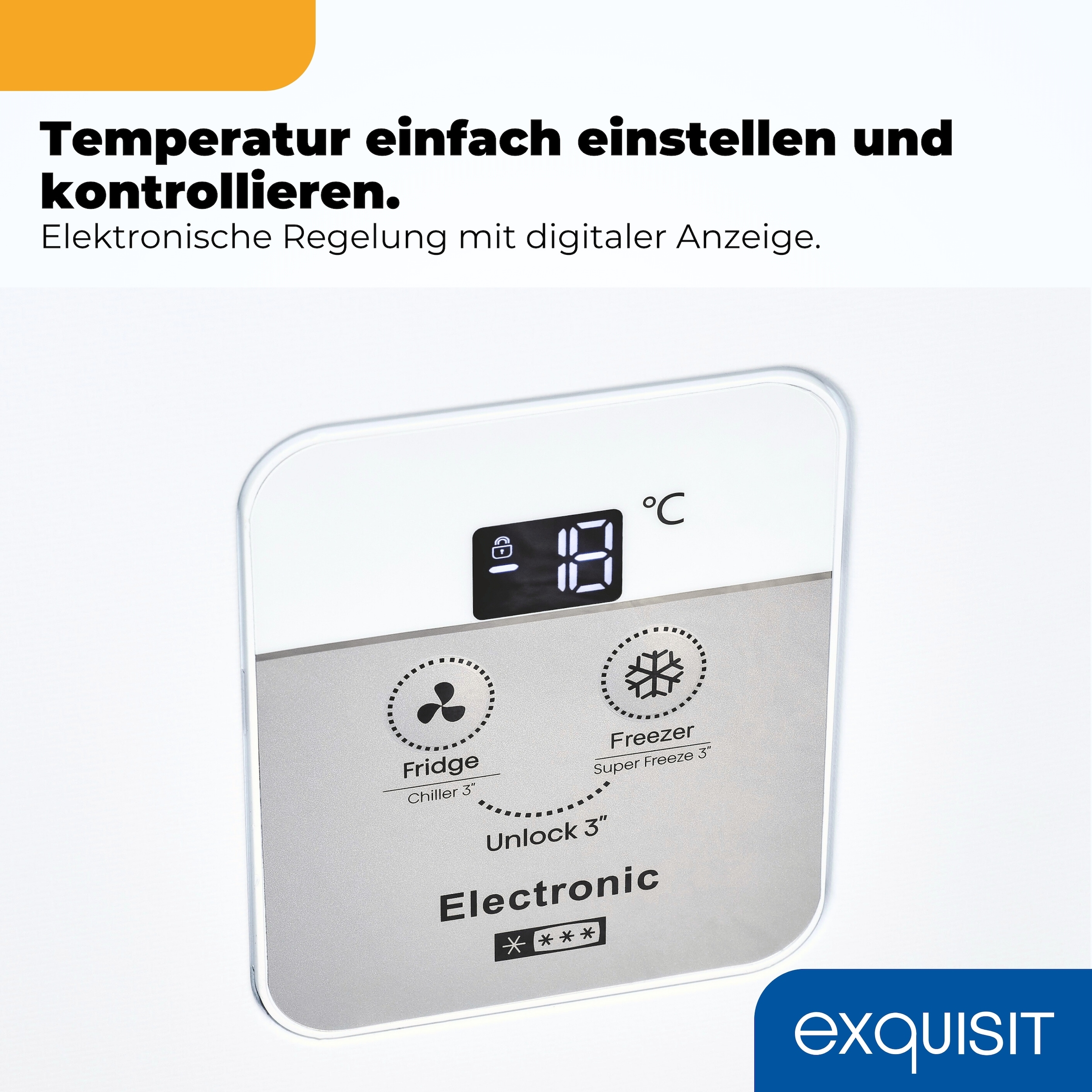 exquisit Gefriertruhe »GT220-HE-010A weiss« 84,5 cm hoch 96,3 cm breit Kompakt & platzsparend ideal für kleine Küchen oder Zweitgerät