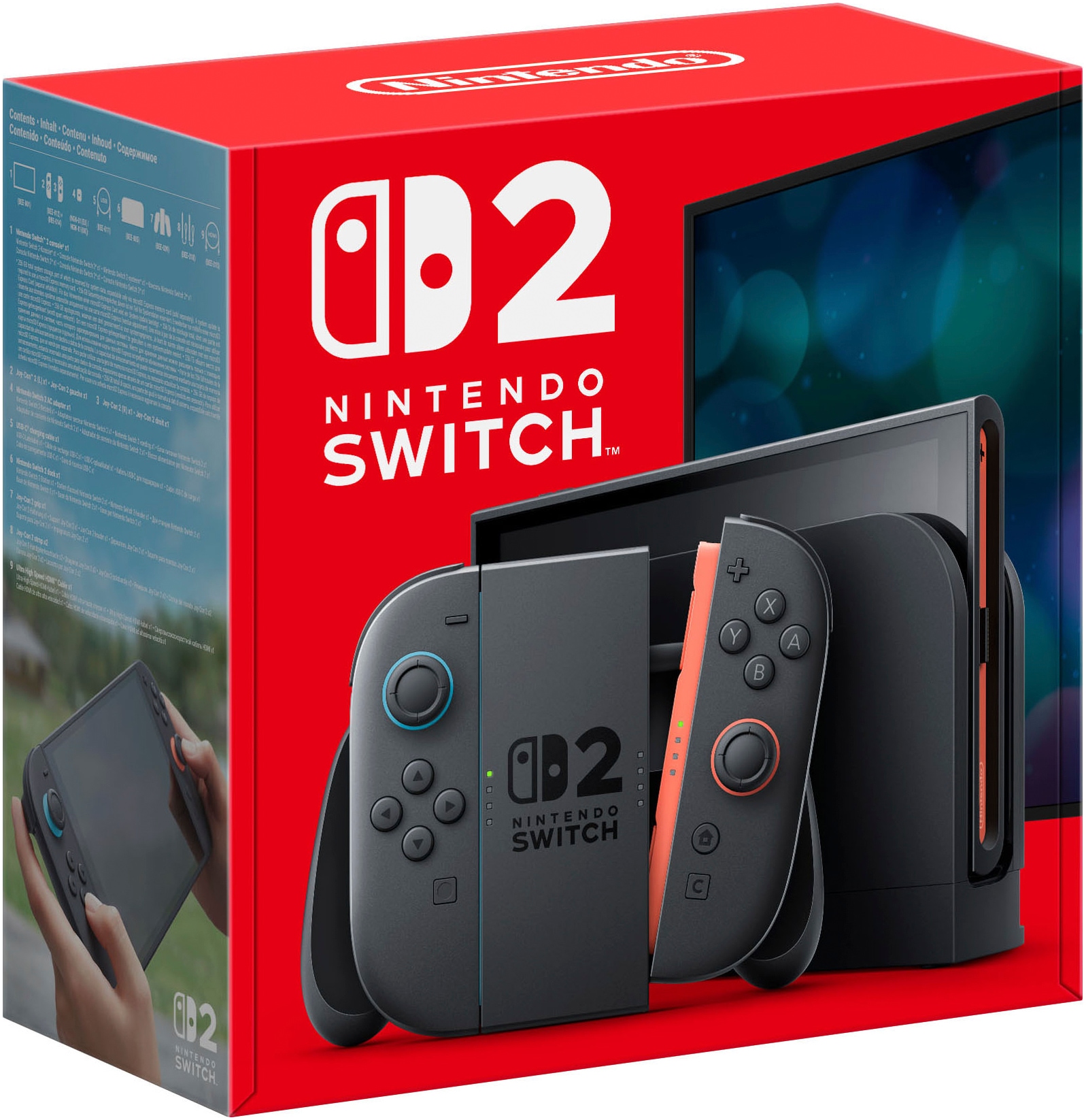 NINTENDO SWITCH 2 Spielekonsole »Switch 2« 256 GB schwarz Stereo-Lautsprecher: Die unabhängige Gehäusestruktur ermöglicht eine natürlich klingende,...