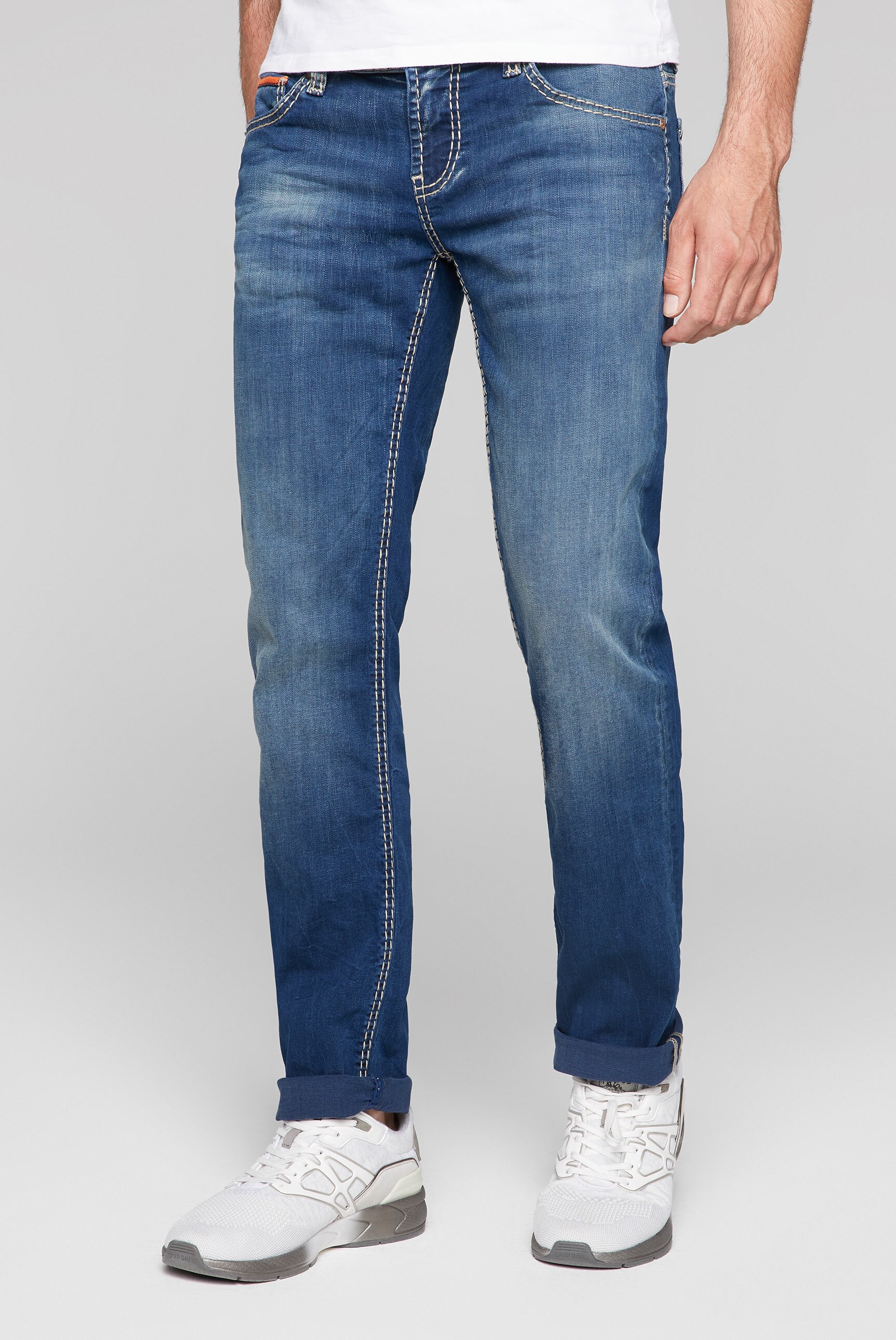 CAMP DAVID Regular-fit-Jeans, mit breiten Nähten