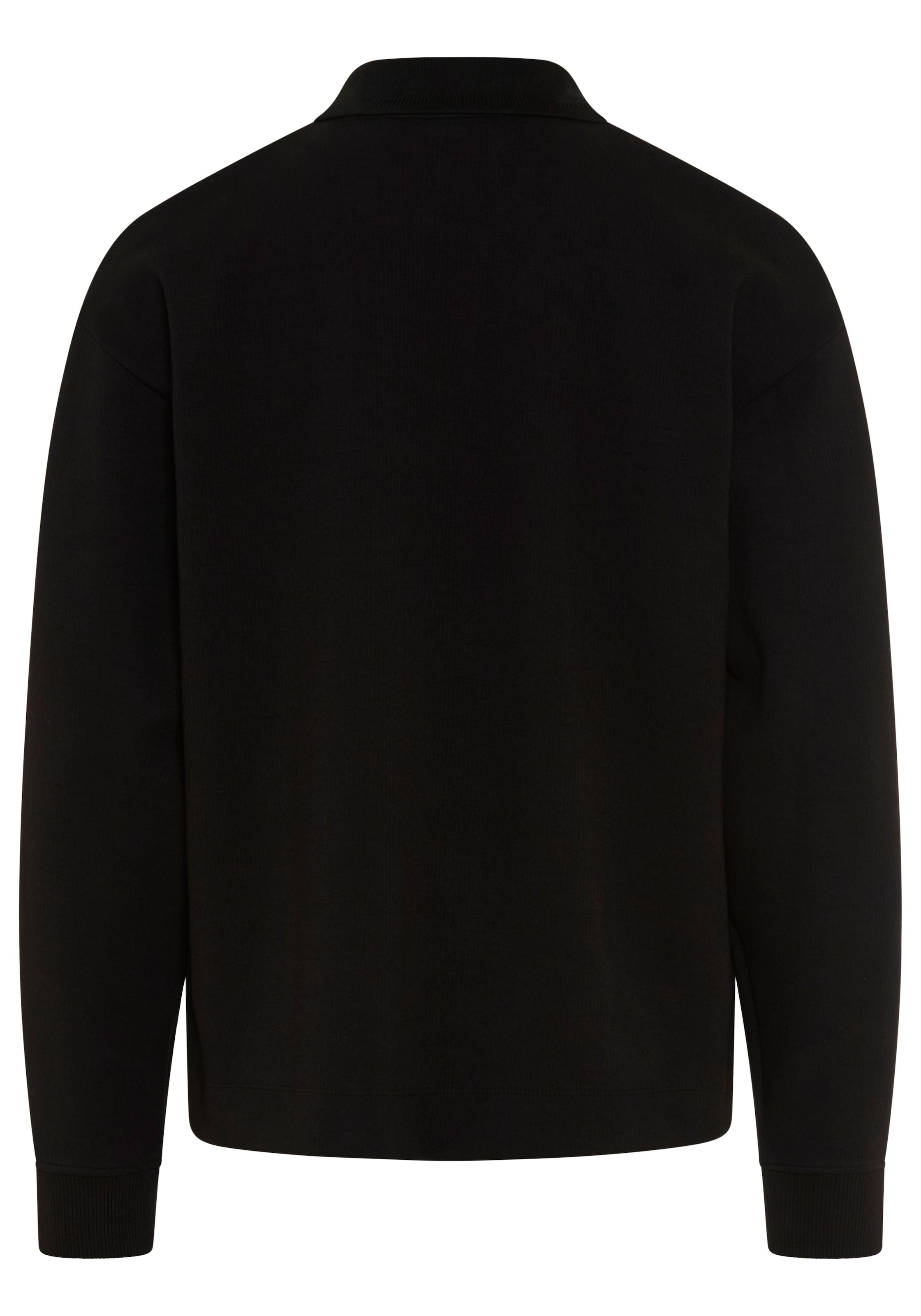 HUGO Sweatshirt »Dabins Metal Logo«, Polokragen mit Druckknopf, Oversize Fit
