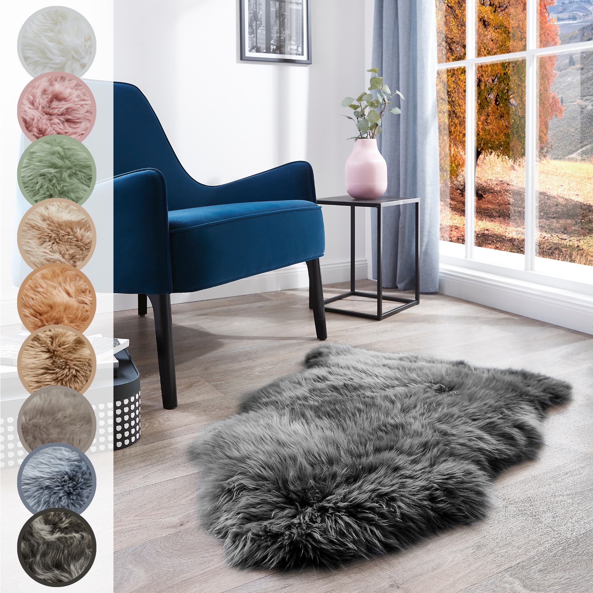 LUXOR living Fellteppich »Schaffell Namika«, fellförmig, 50 mm Höhe, echtes günstig online kaufen