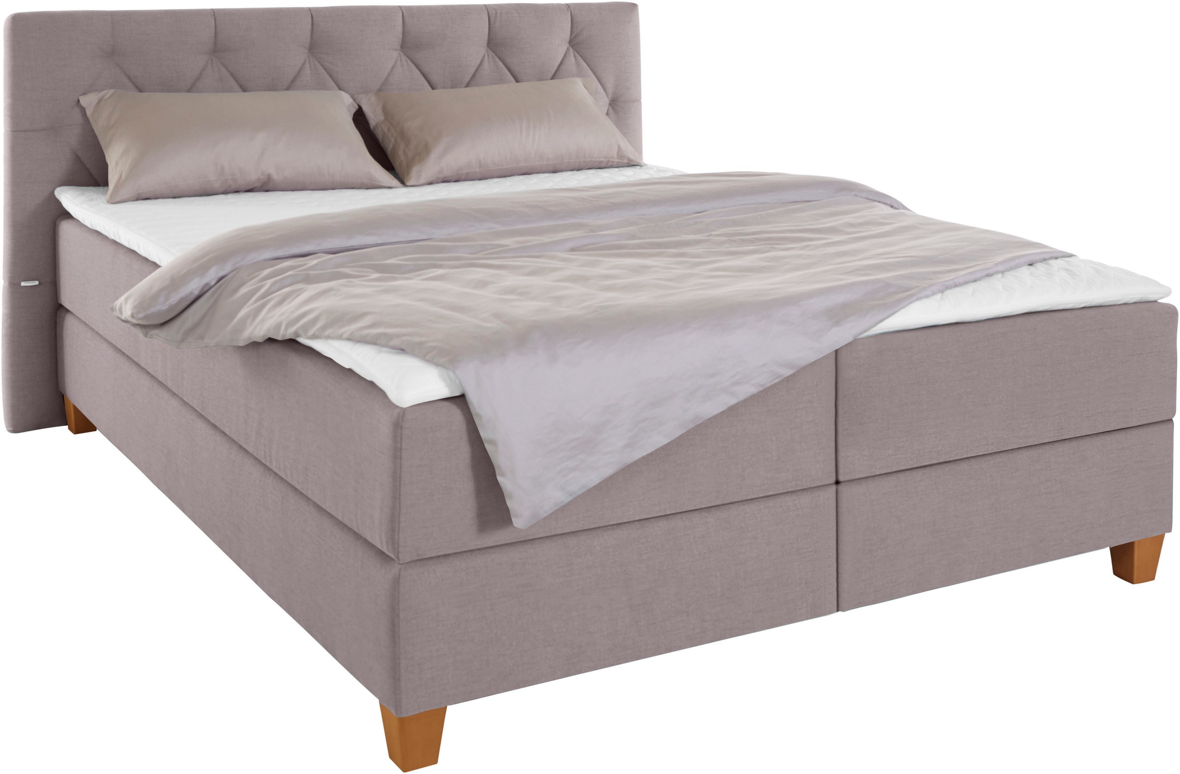 Guido Maria Kretschmer Home&Living Boxspringbett »Harmones«, in 3 Breiten, Härtegrad auch im Mix mit je 1 Matratze in H2 und H3
