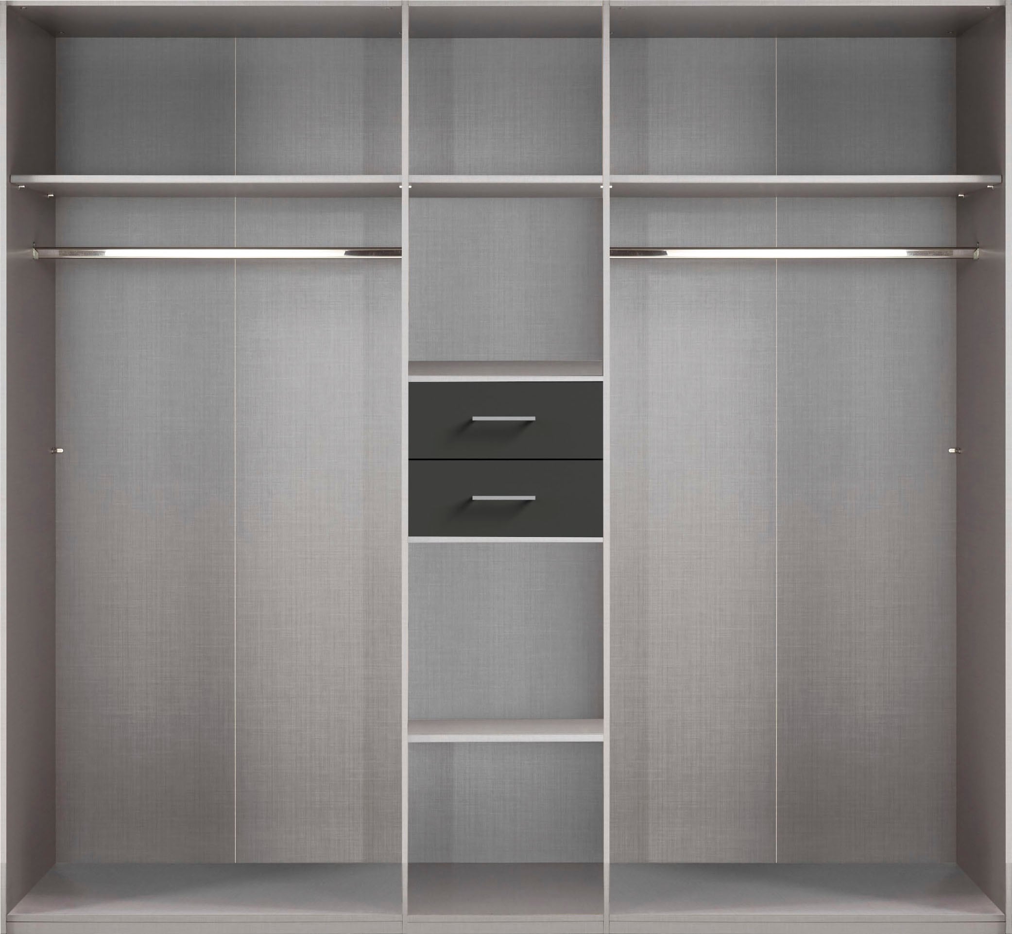 Wimex Kleiderschrank »Diver Drehtürenschrank mit Spiegel, Schubladen, 225 oder 270cm breit«, Bestseller Schlafzimmerschrank wahlweise 3 Innenausstattungen