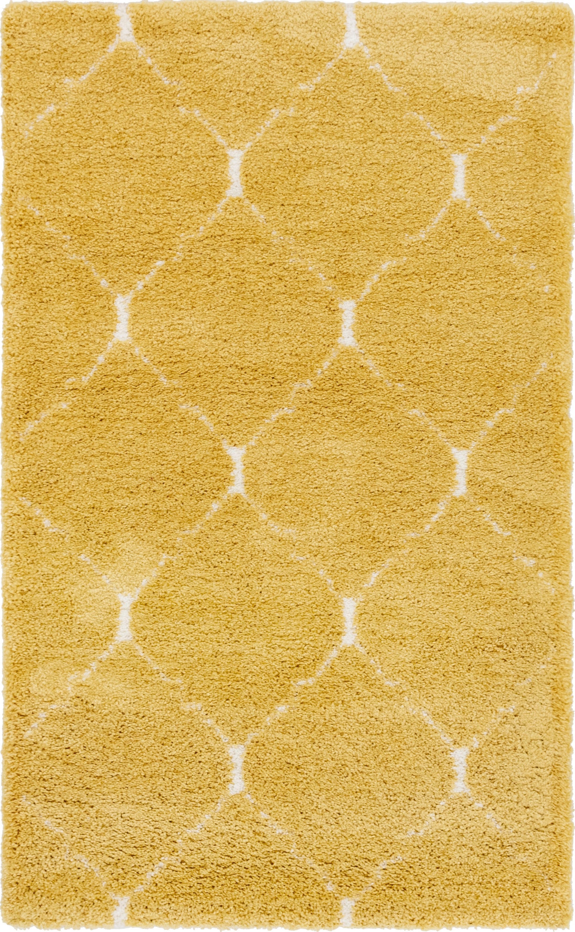 Myflair Möbel & Accessoires Hochflor-Teppich »Temara Shag Lagerräumung«, rechteckig, 51 mm Höhe, gewebt, Rauten Design, weich & kuschelig