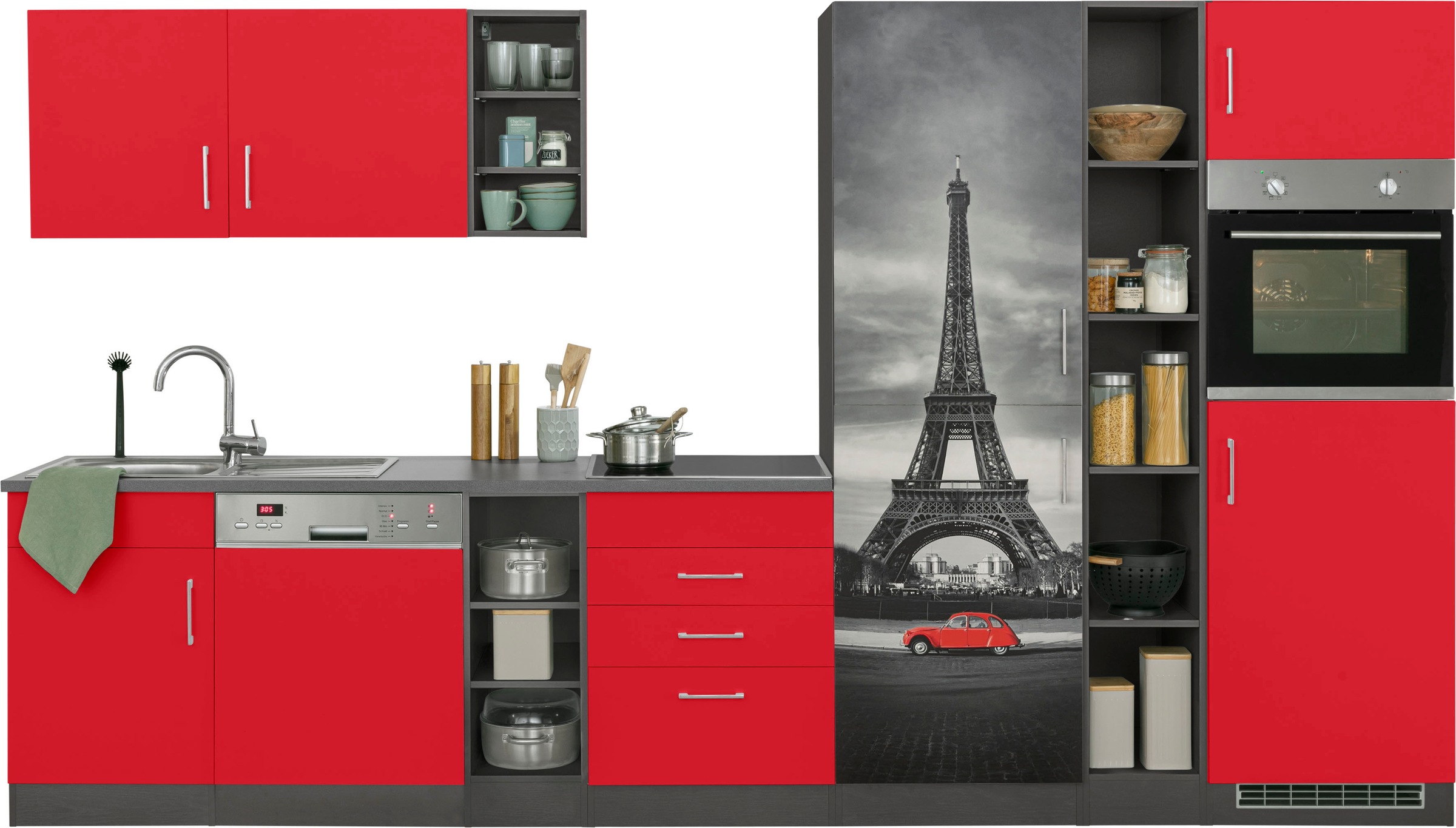 KOCHSTATION Küchenzeile »KS-Paris – Küchen mit einzigartigen Fotomotiven au günstig online kaufen