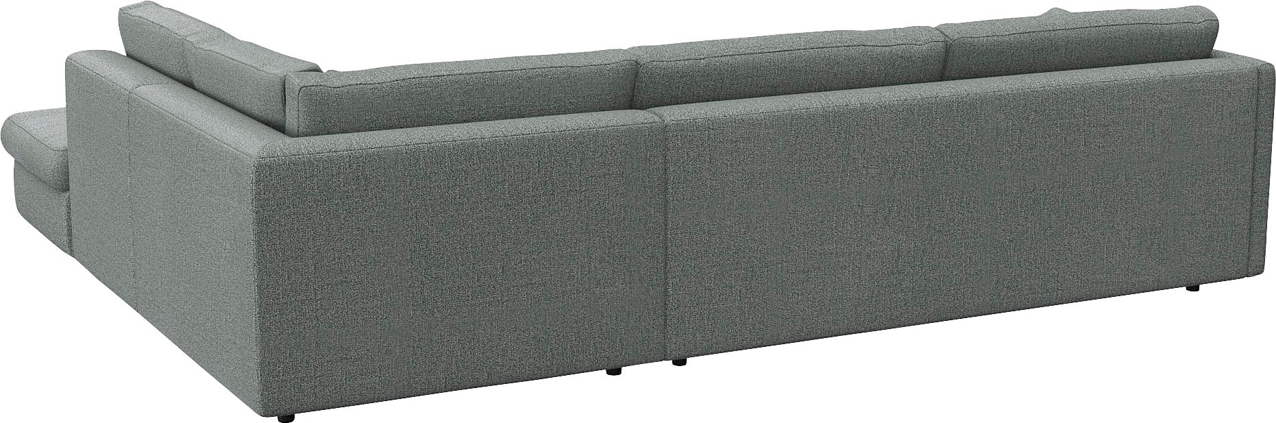 FLEXLUX Ecksofa »Lovane, elegant und zeitlos, bequem, L-Form«, Weich & anschmiegsam, große Sitztiefe auf Kaltschaum, Dekokissen inkl.