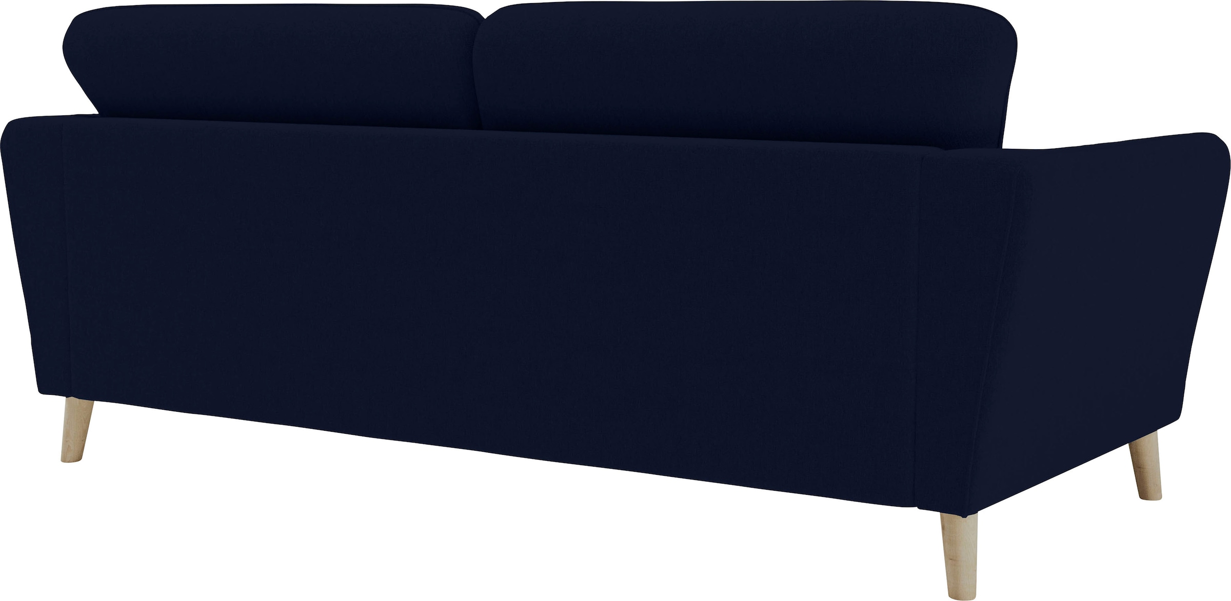 Home affaire 3-Sitzer »MARSEILLE 3er Sofa 206 cm, Cord, Flachgewebe, Struktur, Webstoff«, Massivholzbeine Eiche, Landhausstil, Wellenunterfederung