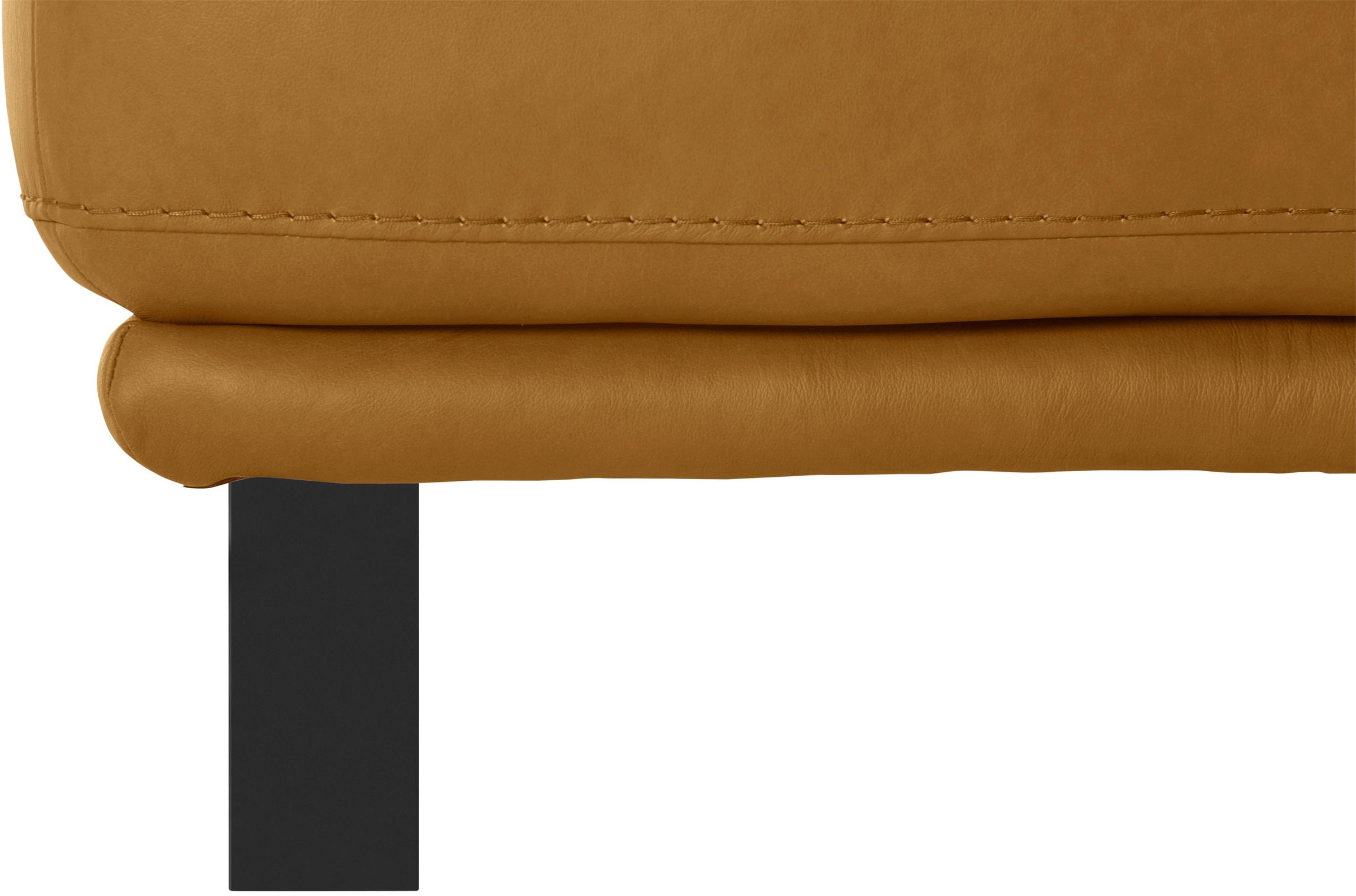 W.SCHILLIG Hocker »montanaa«, mit Metallkufen in Schwarz pulverbeschichtet, Breite 141 cm