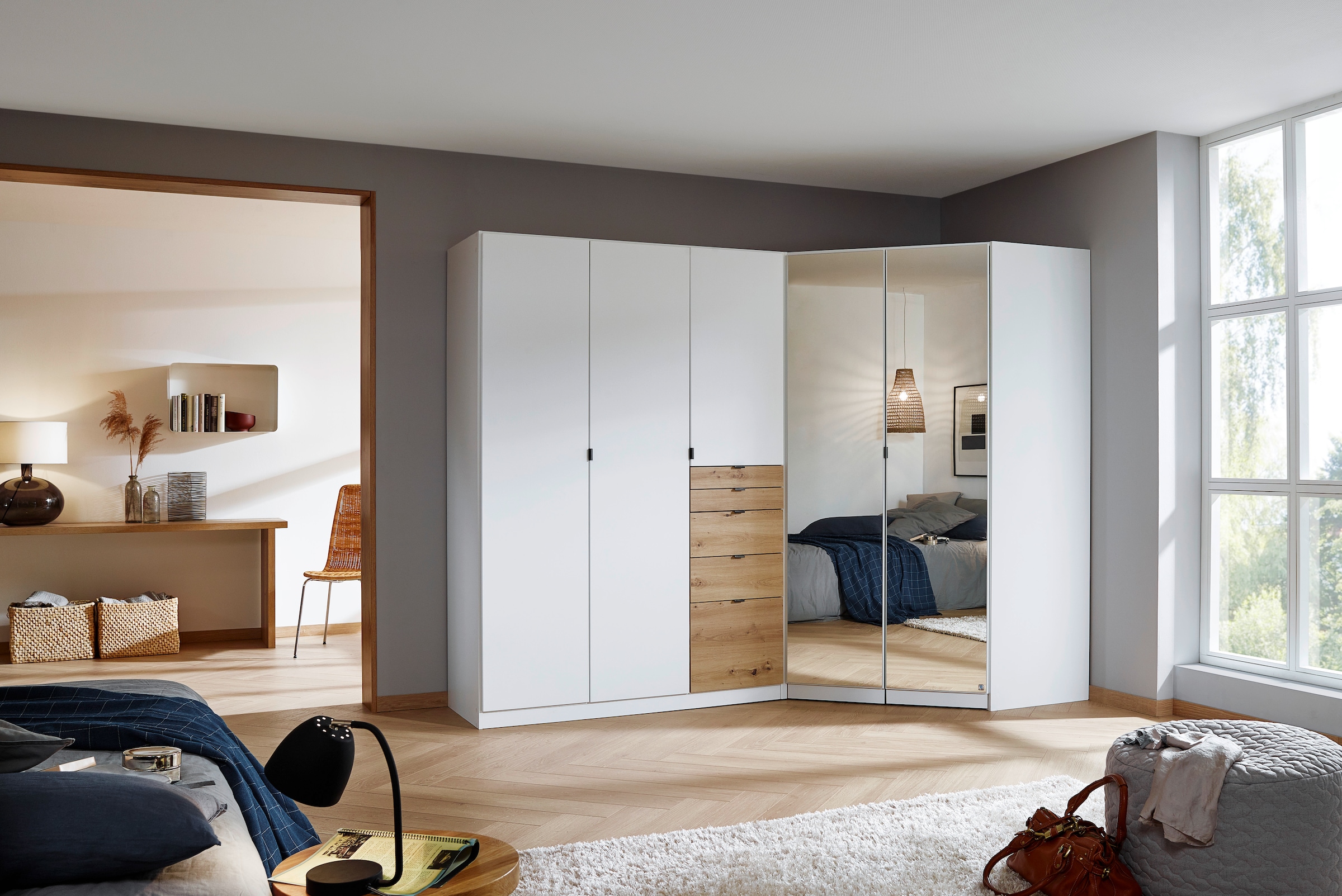 rauch Schrank-Set »Kleiderschrank Schrank Garderobe Wäscheschrank Ankleide ONTARIO« Set, Größe 253x117 cm, 