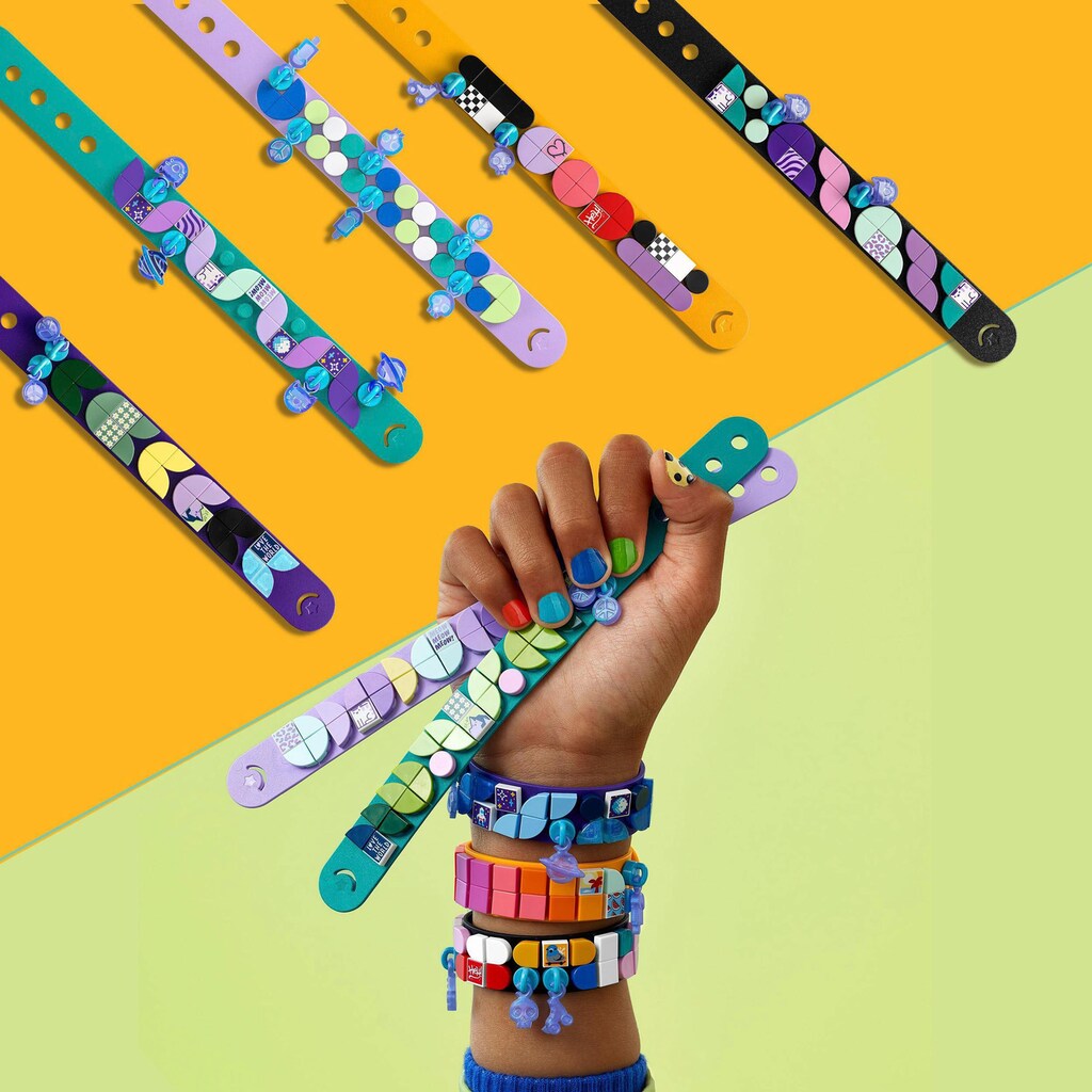 LEGO® Konstruktionsspielsteine »Armbanddesign Kreativset (41807), LEGO® DOTS«, (388 St.)