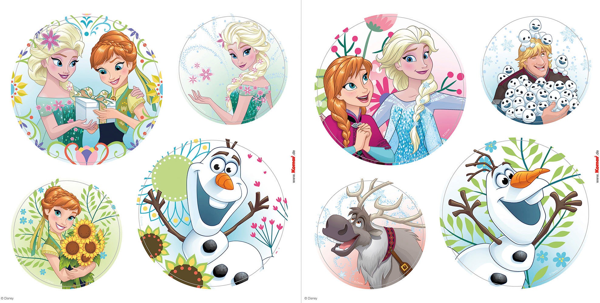 Komar Fensterbild »Frozen Springday Bubbles - Größe 30 x 30 cm, 2 Bogen« günstig online kaufen