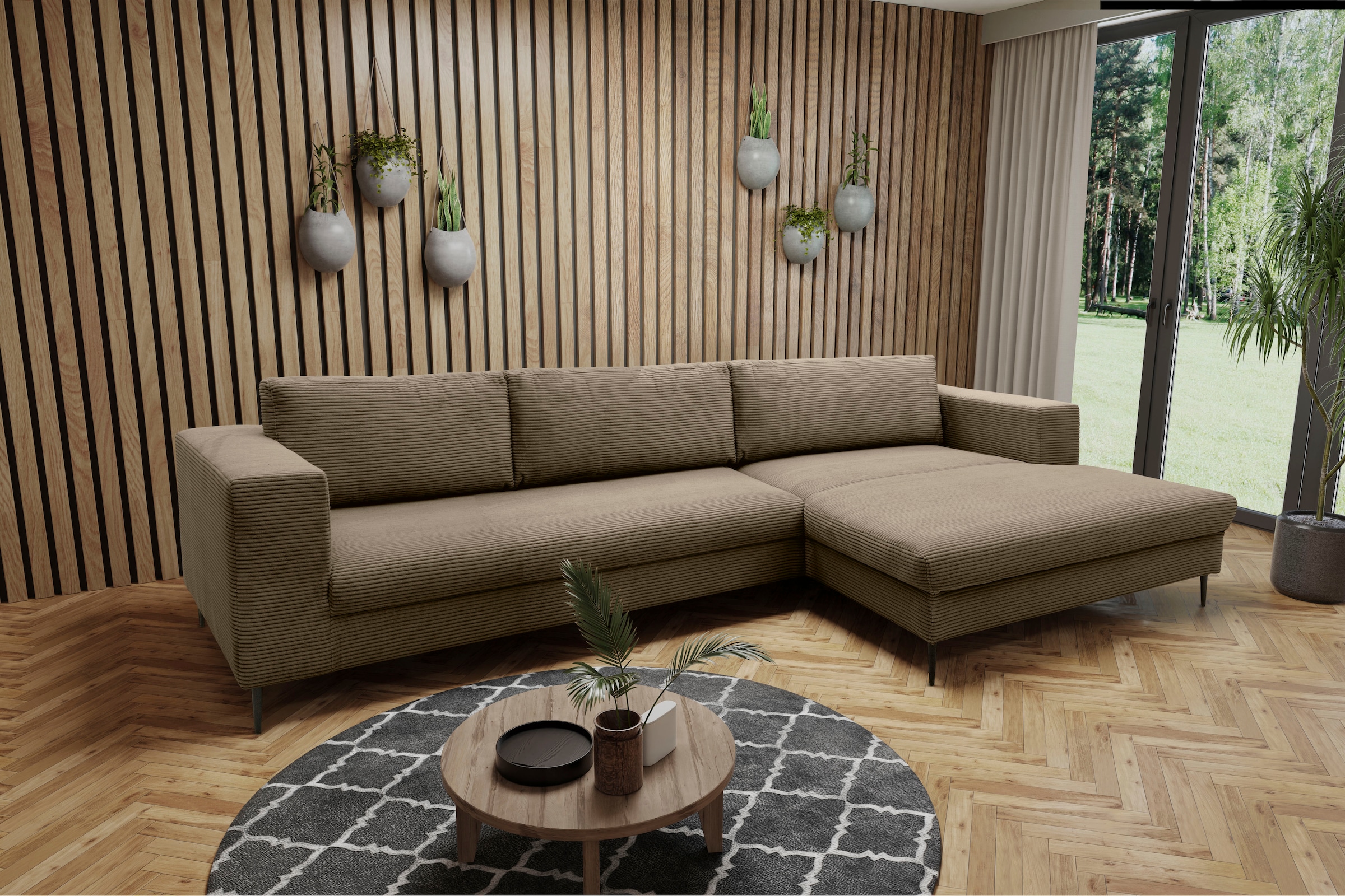 DOMO collection Ecksofa "Modica, zeitlos und elegant, L-Form" moderne Optik günstig online kaufen