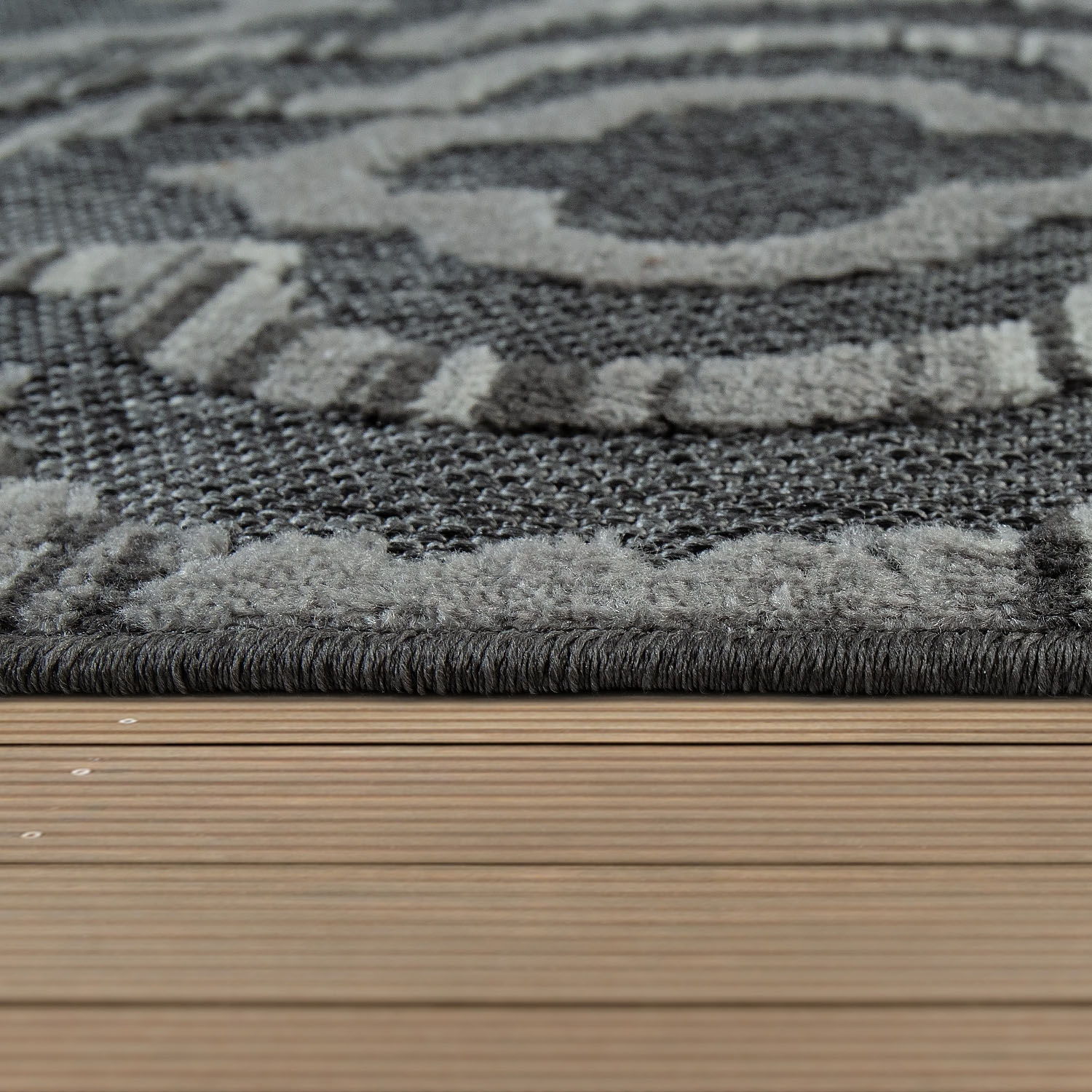 Paco Home Teppich »Stilo 861«, rechteckig, 12 mm Höhe, Kurzflor, 3D-Design, In- und Outdoor geeignet, Wohnzimmer