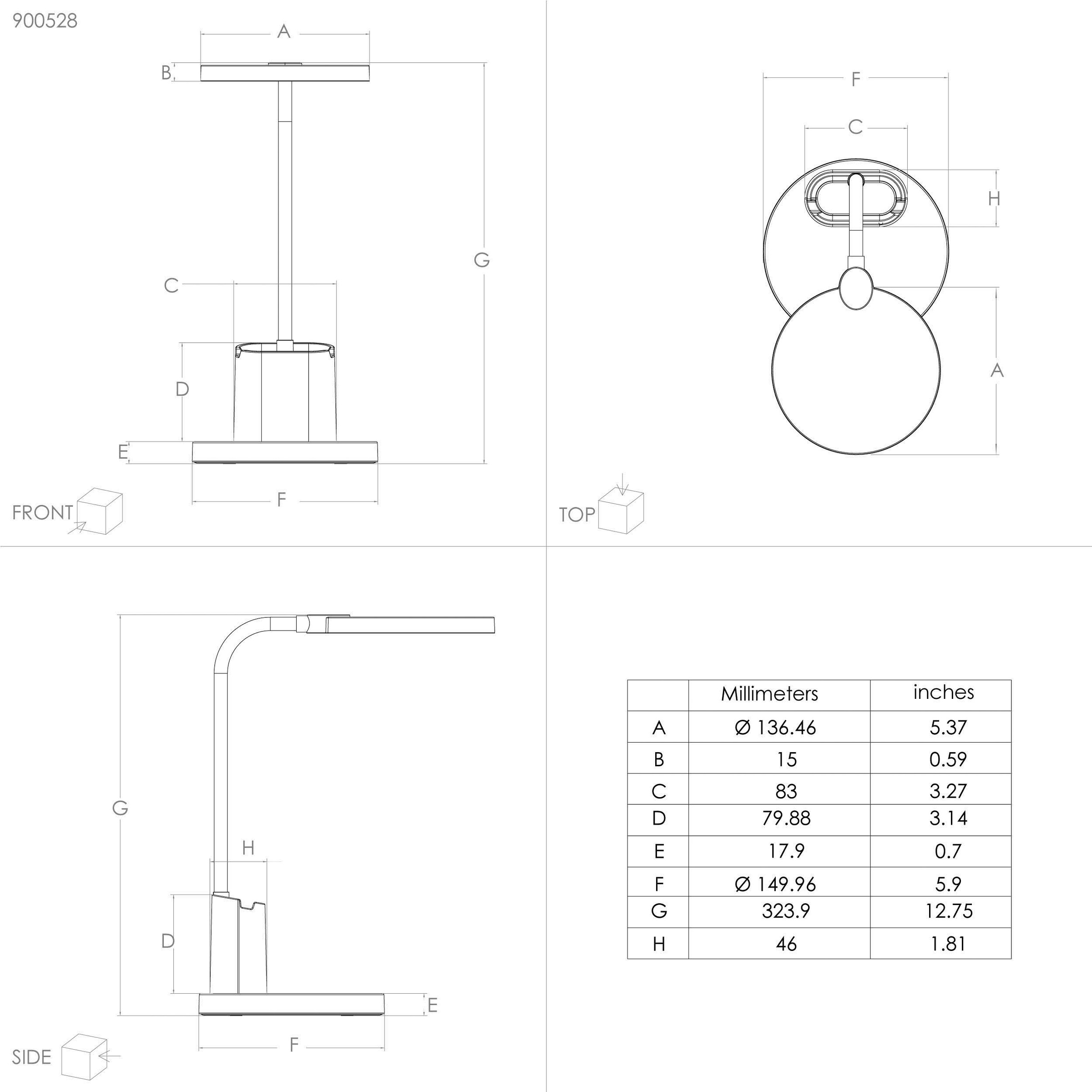 EGLO LED-Schreibtischleuchte »BROLINI«  in schwarz aus Kunststoff / inkl. LED fest integriert - 2,1 Watt