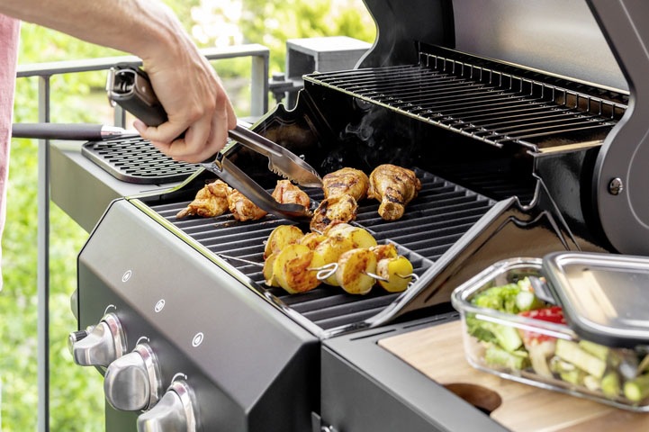 WENKO Grillzange »BBQ«, aus rostfreiem Edelstahl und TPR-Kunststoff