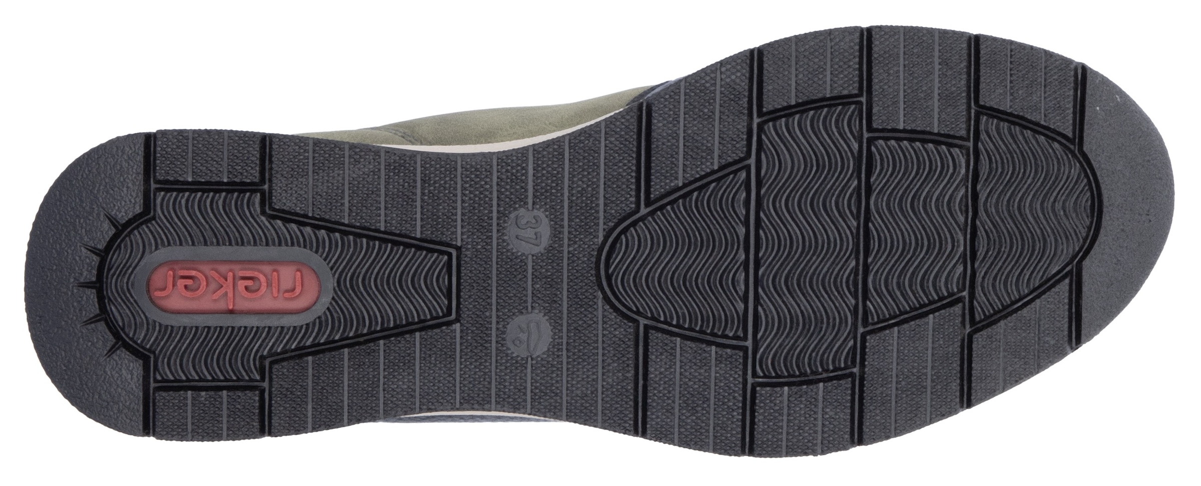 Rieker Sneaker, Freizeitschuh, High Top Sneaker, Stiefelette mit modischer Laufsohle