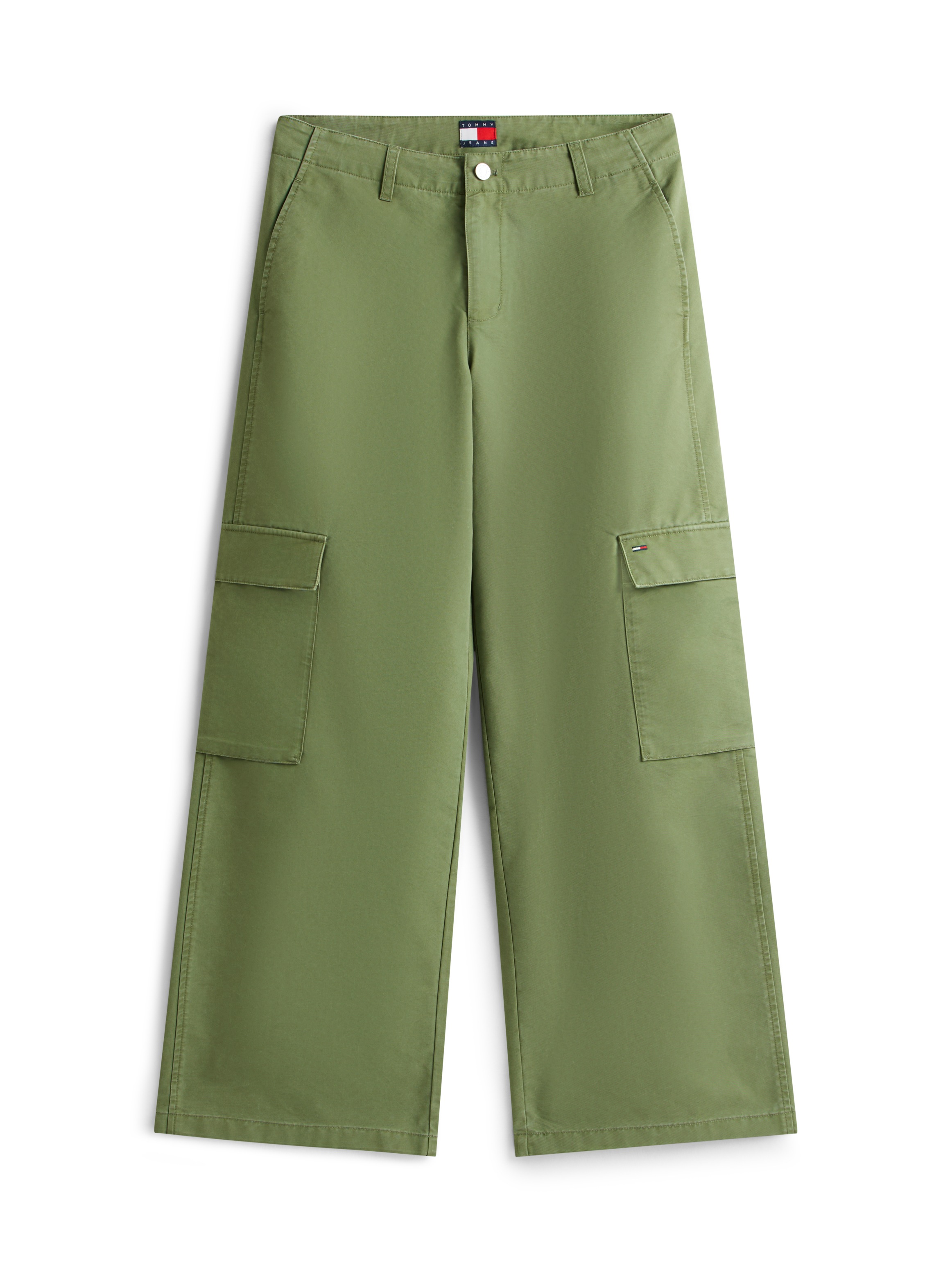 Tommy Jeans Cargohose »TJW LR WIDE STRAIGHT CARGO PANT«  im Baumwoll-Mix, Low Rise