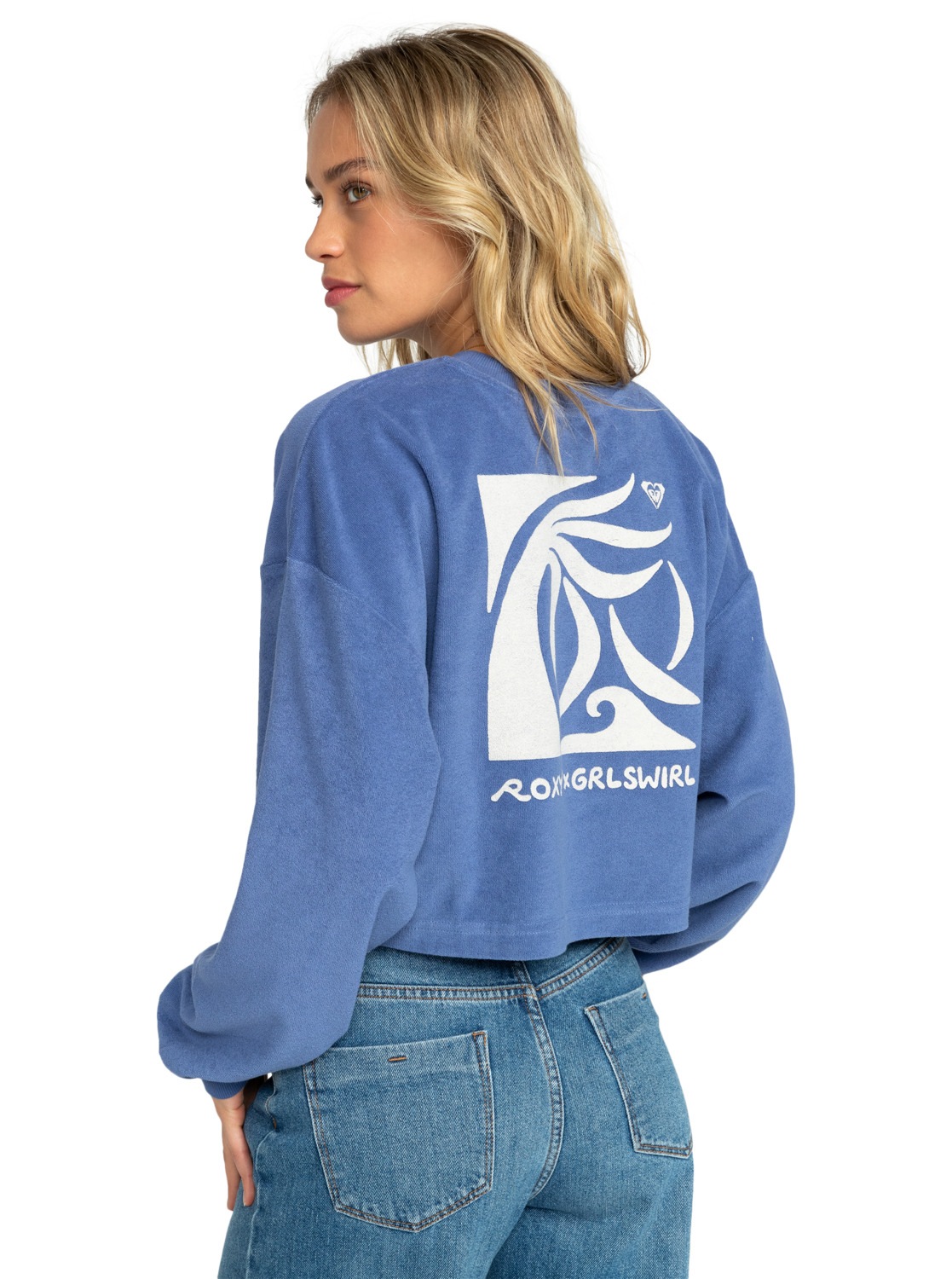 Roxy Sweatshirt »Roxy x Grl Swirl Cropped«