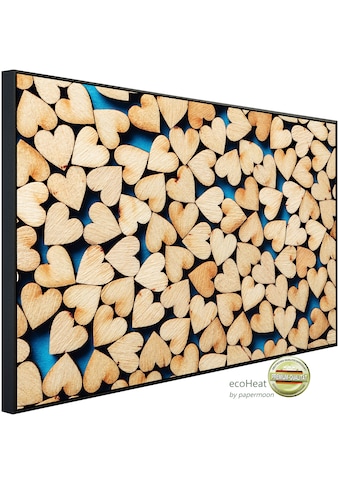 Papermoon Infrarotheizung »Holzherzen«, sehr angenehme Strahlungswärme kaufen