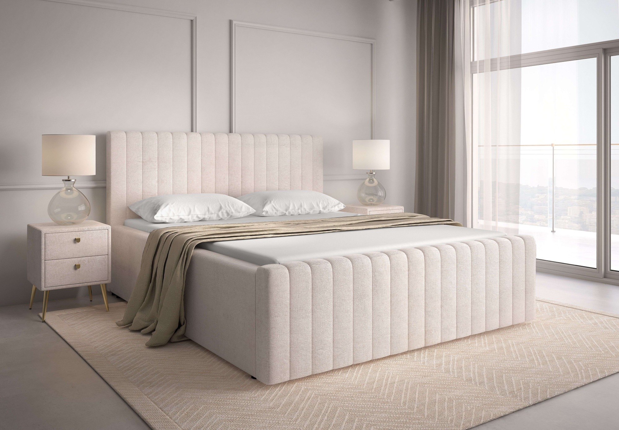 Home affaire Polsterbett »MOIVRE wahlweise mit/ohne Bettkasten, Breite Lieg günstig online kaufen