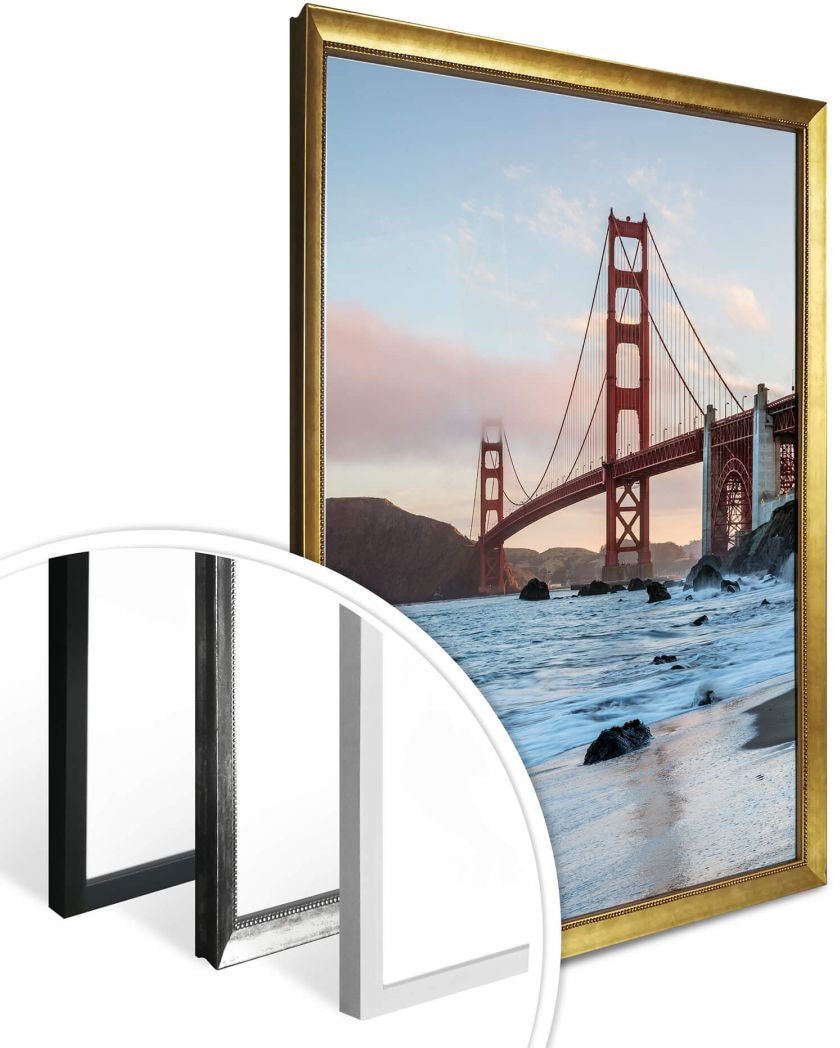 Wall-Art Poster »Golden Gate Bridge«, Brücken, (1 St.), Poster, Wandbild,  Bild, Wandposter auf Raten bestellen