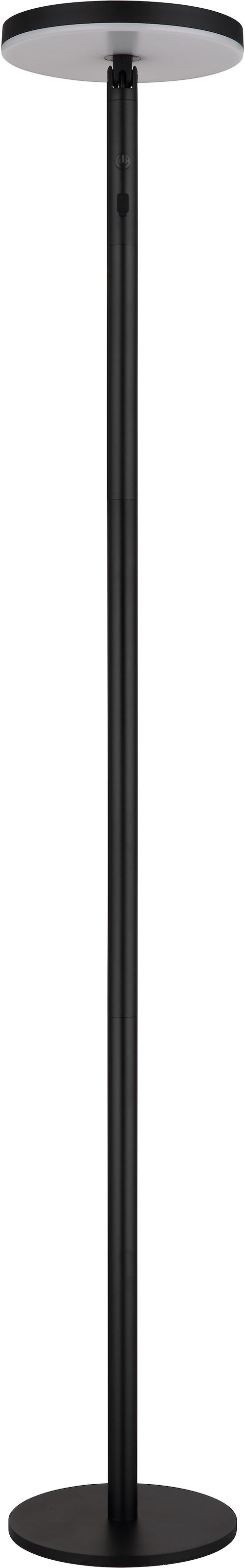 GLOBO LIGHTING LED Solarleuchte »SOLARLEUCHTE ALUMINIUM SCHWARZ MATT, 1XLED«, Leuchtmittel LED-Modul | LED fest integriert, Solar/Touch Ein/aus/beweglich/schwarz/CCT 1800/2700/3000K