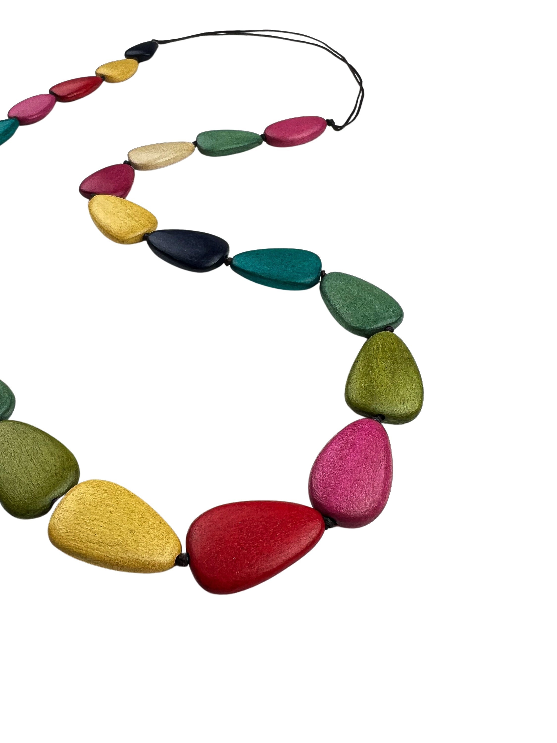 3. Bild von COLLEZIONE ALESSANDRO Lange Kette »Molly«, echte Holzelemente