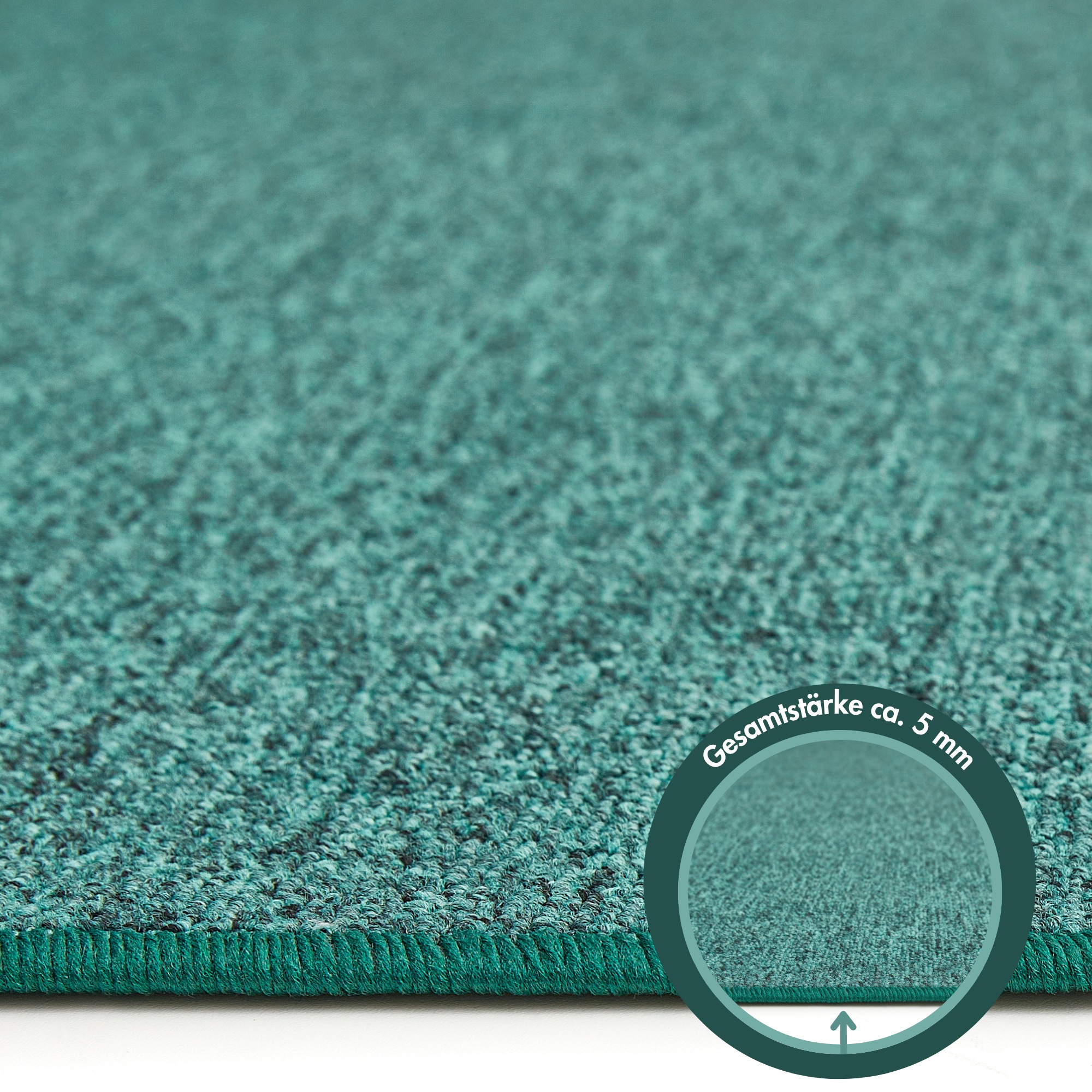 Andiamo Teppich »Luton, Made in Germany«, rechteckig, 5 mm Höhe, melierte Optik, auch als Läufer, Wohnzimmer & Schlafzimmer