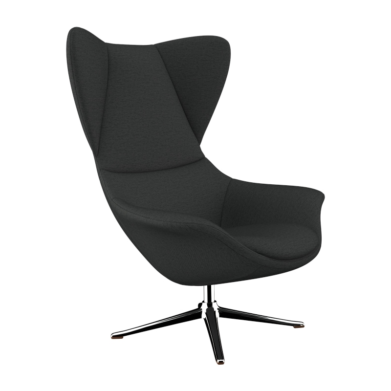 FLEXLUX Ohrensessel »Stilo Relaxsessel, TV-Sessel, OTTOs Choice«, Solitär, Stil-Ikone, drehbar, Fuß Aluminium