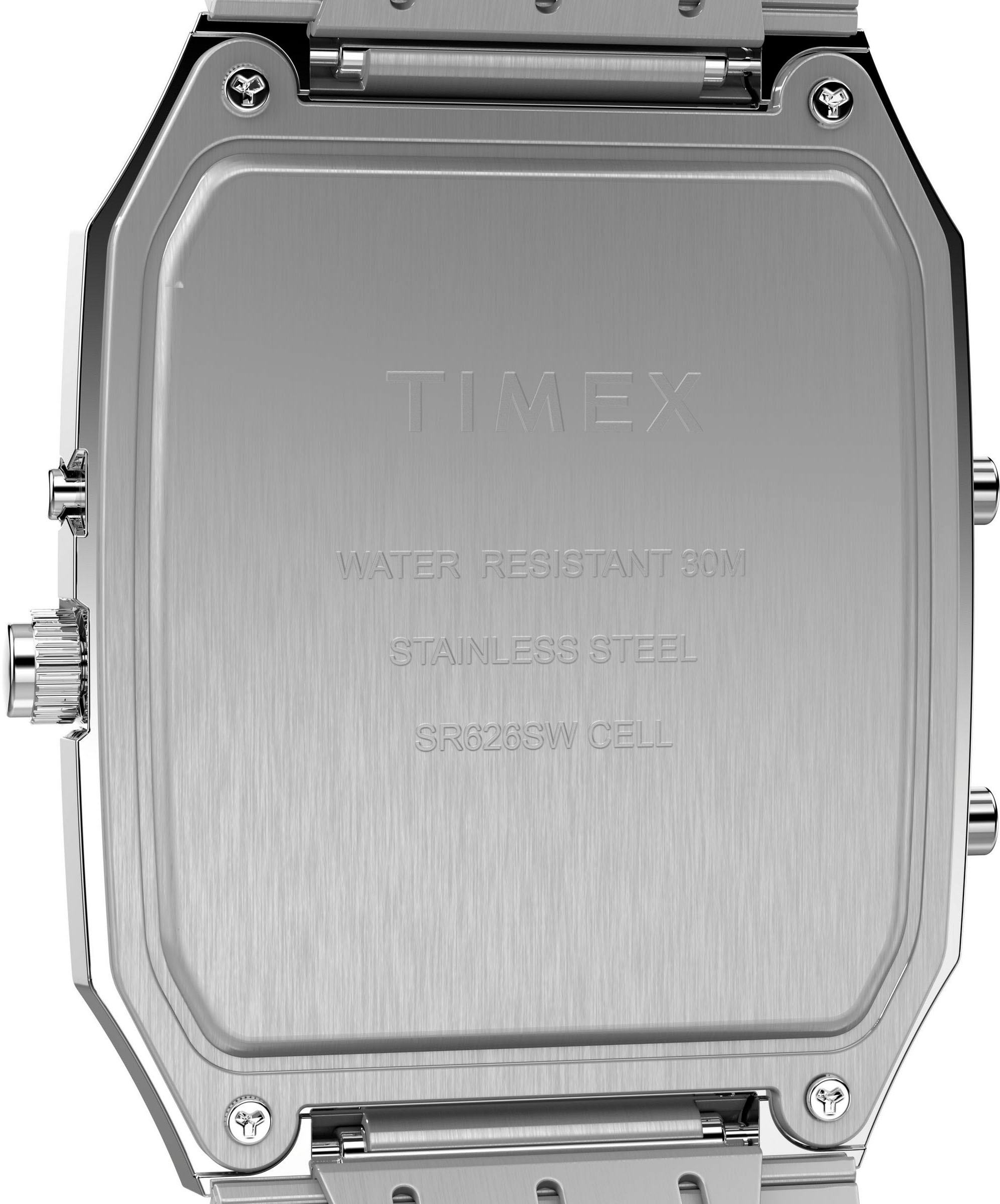 Timex Quarzuhr »REISSUE«, Armbanduhr, Herrenuhr, Damenuhr,digital,Edelstahlarmband