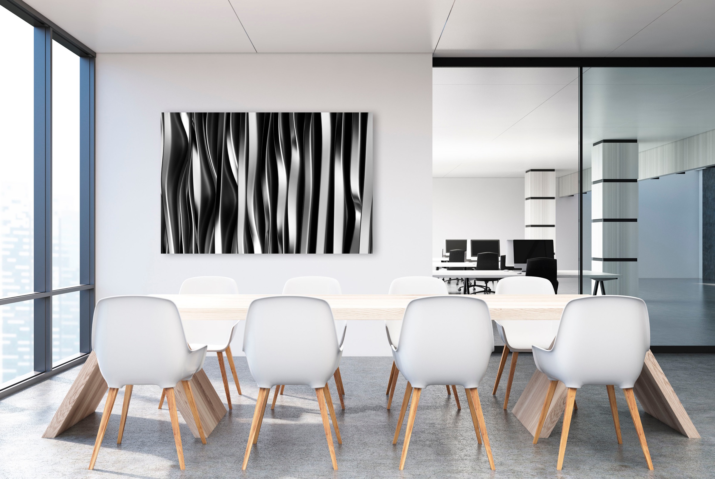 queence Leinwandbild »Stahl« Abstrakt   Abstrakte   Kunst   Modern 1 Stk. t günstig online kaufen