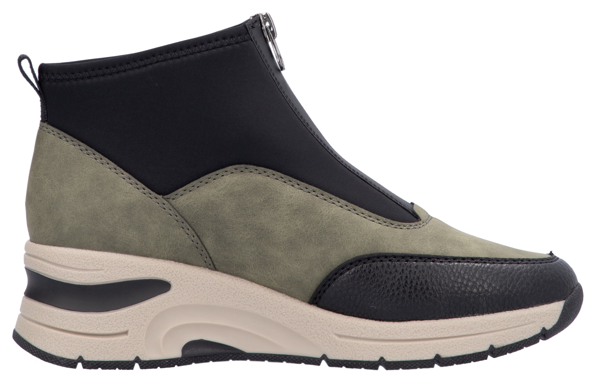 Rieker Sneaker, Freizeitschuh, High Top Sneaker, Stiefelette mit modischer Laufsohle