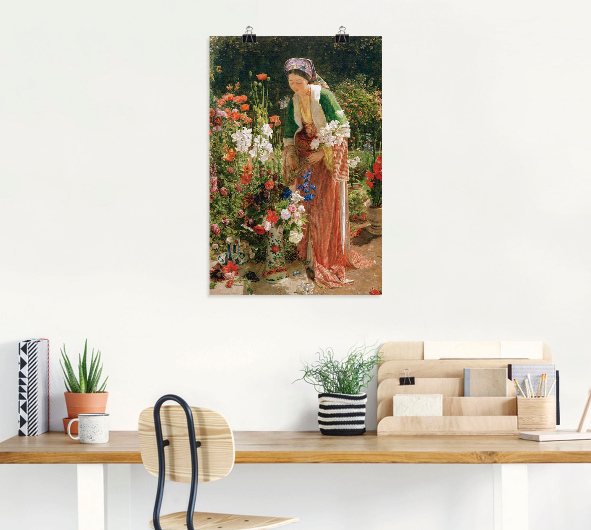 Artland Kunstdruck »Im Garten des Beis«, Bilder von Frauen, (1 St.), als Alubild, Leinwandbild, Wandaufkleber oder Poster in versch. Größen
