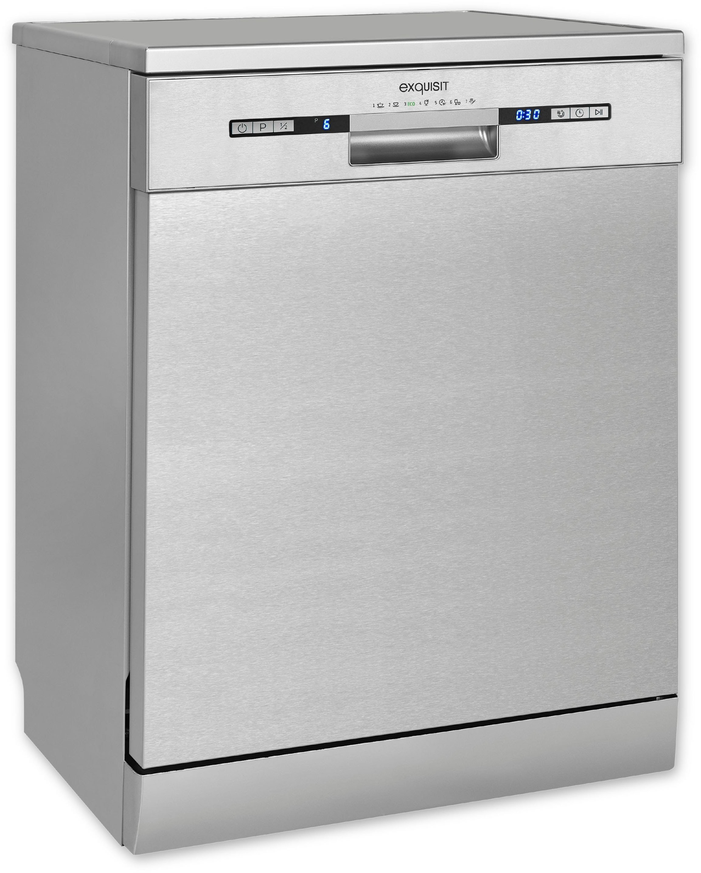 exquisit Standgeschirrspüler »GSP9313-030E inox«, 13 Maßgedecke