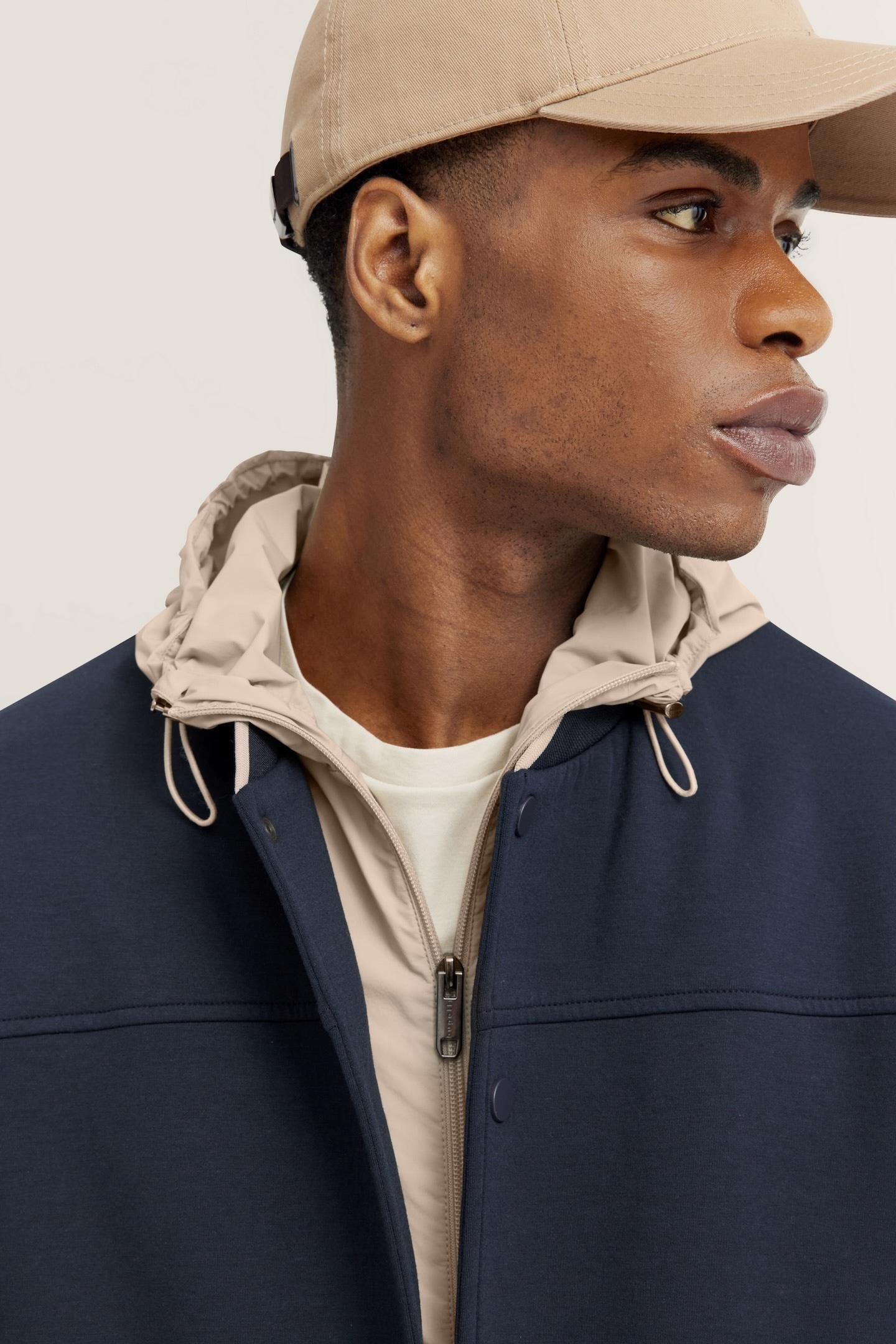 bugatti Sweatjacke, mit sportlichem Collegekragen