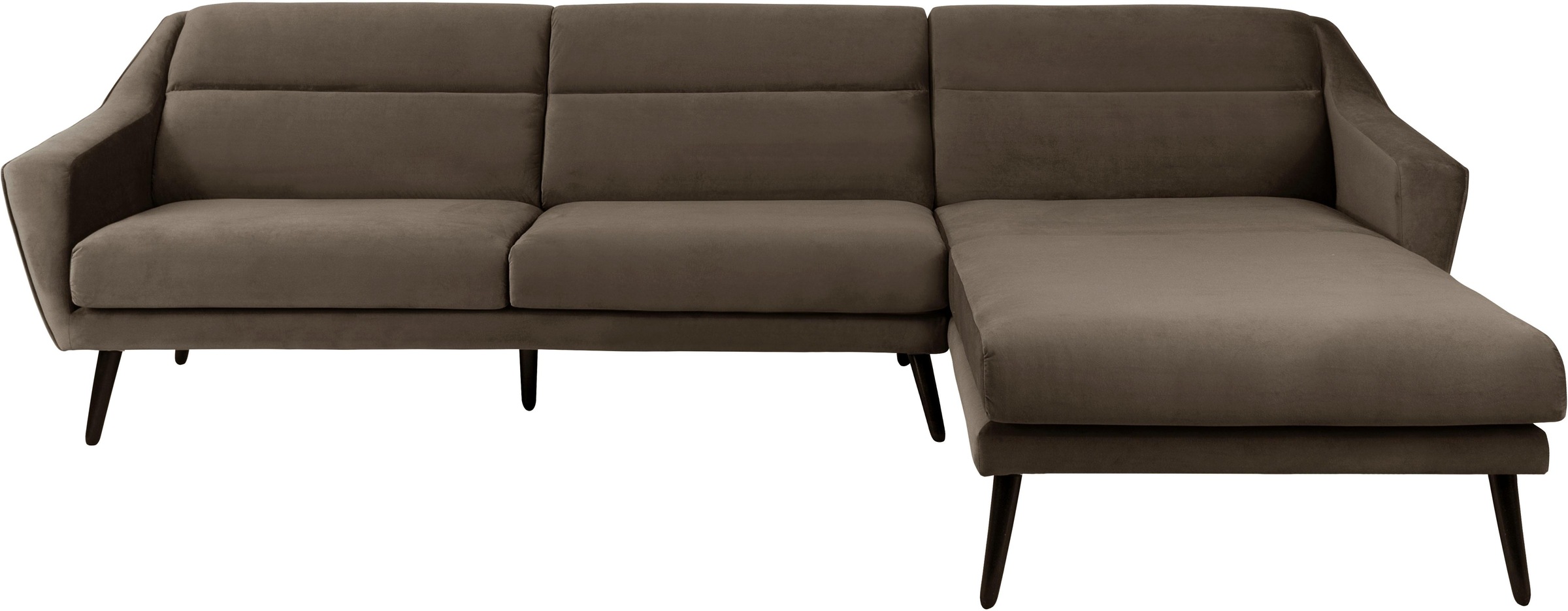 OTTO home Ecksofa »Bille L-Form« mit Naht im Rückenkissen und Beinen aus Ei günstig online kaufen