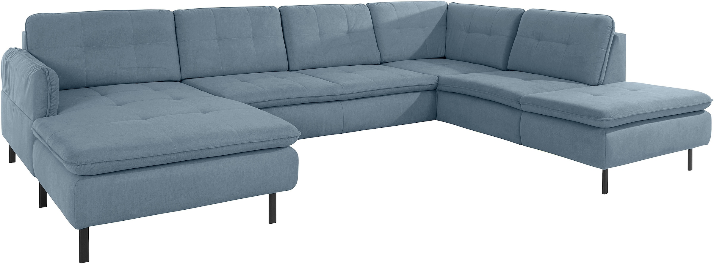 INOSIGN Wohnlandschaft »Birkholm U-Form«, Armlehnverstellung, auch in Easy Clean Bezug - mit Wasser zu reinigen