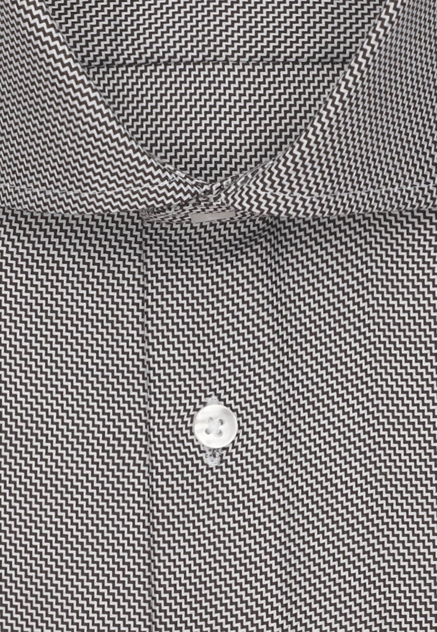 seidensticker Businesshemd »Schwarze Rose« Slim 1/1 Kentkragen Struktur