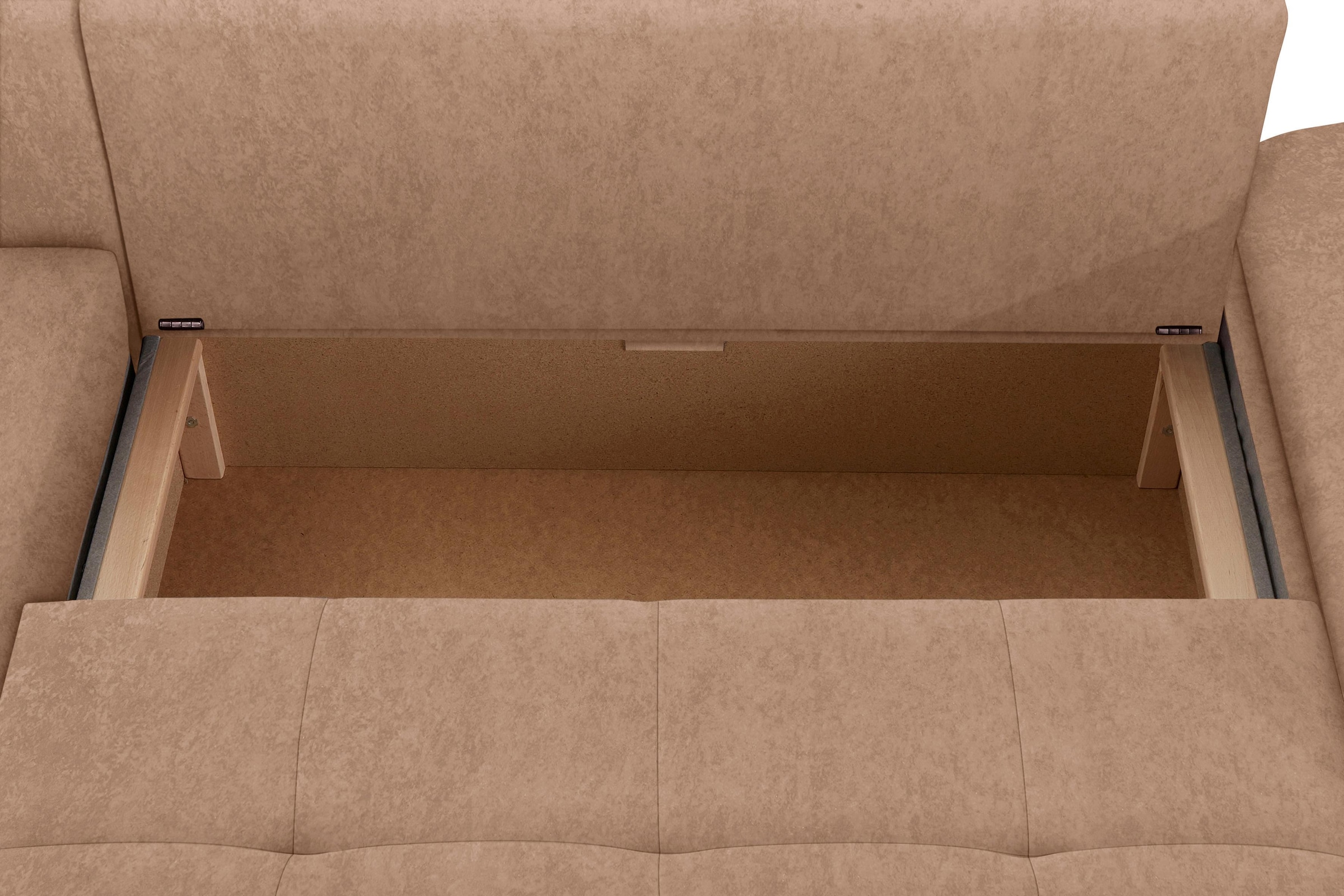 sit&more Ecksofa »Labene L-Form«, wahlweise mit Bettfunktion und Bettkasten, auch als XXL-Variante