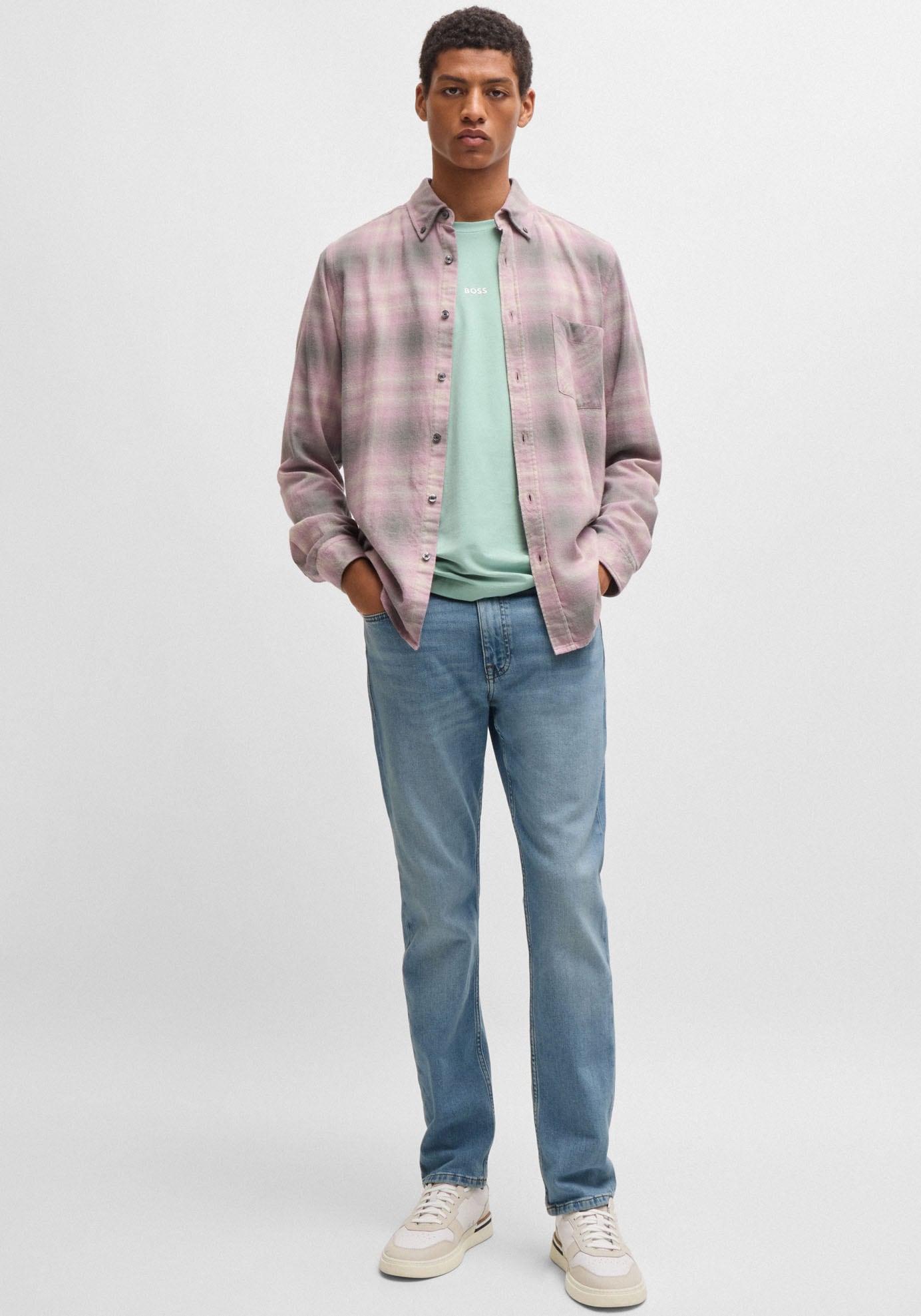 BOSS ORANGE Slim-fit-Jeans »DELAWARE BO«, mit normaler Bundhöhe
