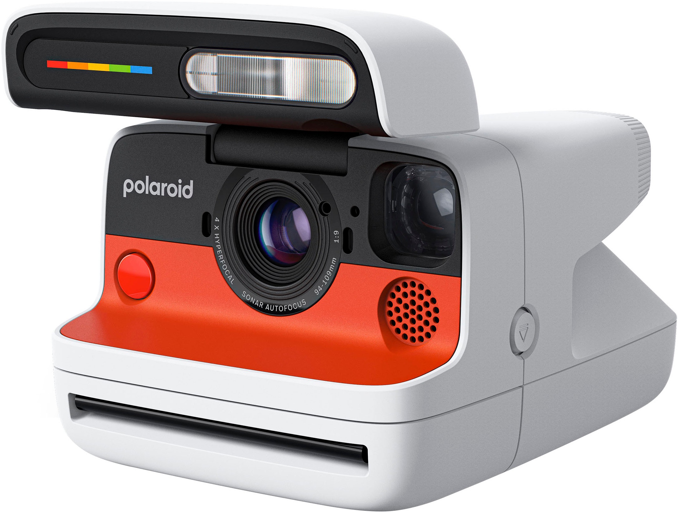 POLAROID Sofortbildkamera »Everything Box Flip«, Bluetooth weiß Ikonisches Klappdesign der 80er schützt Linse und Auslöser stilvoll.