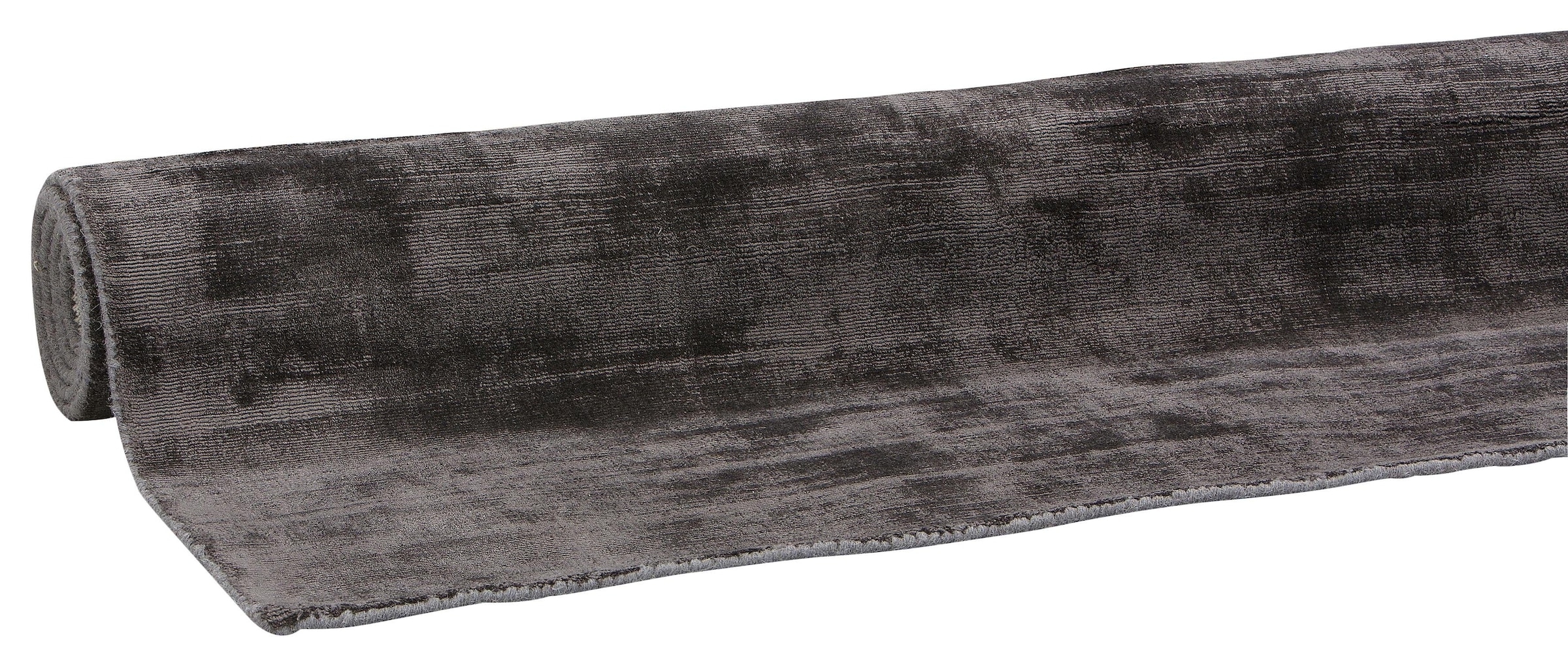 Leonique Teppich »Soley«, rechteckig, Seiden-Optik, einfarbig, weiche Viskose, Kurzflor-Teppich