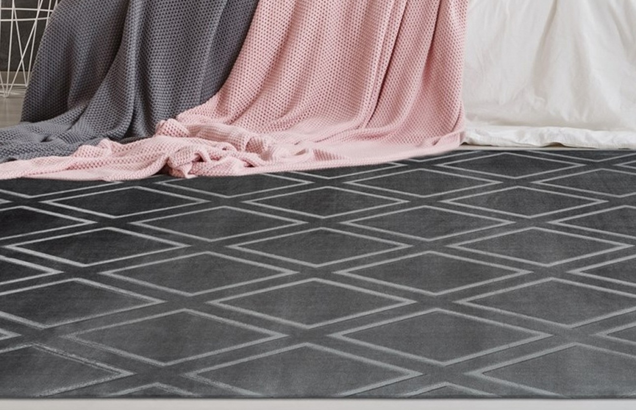 calo-deluxe Teppich »Latemar 400«, rechteckig, 7 mm Höhe, Hoch -Tief Struktur, Wohnzimmer